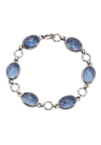 Jamelli Armband »925 Silber rhodiniert Quarz blau (beh.)« kaufen