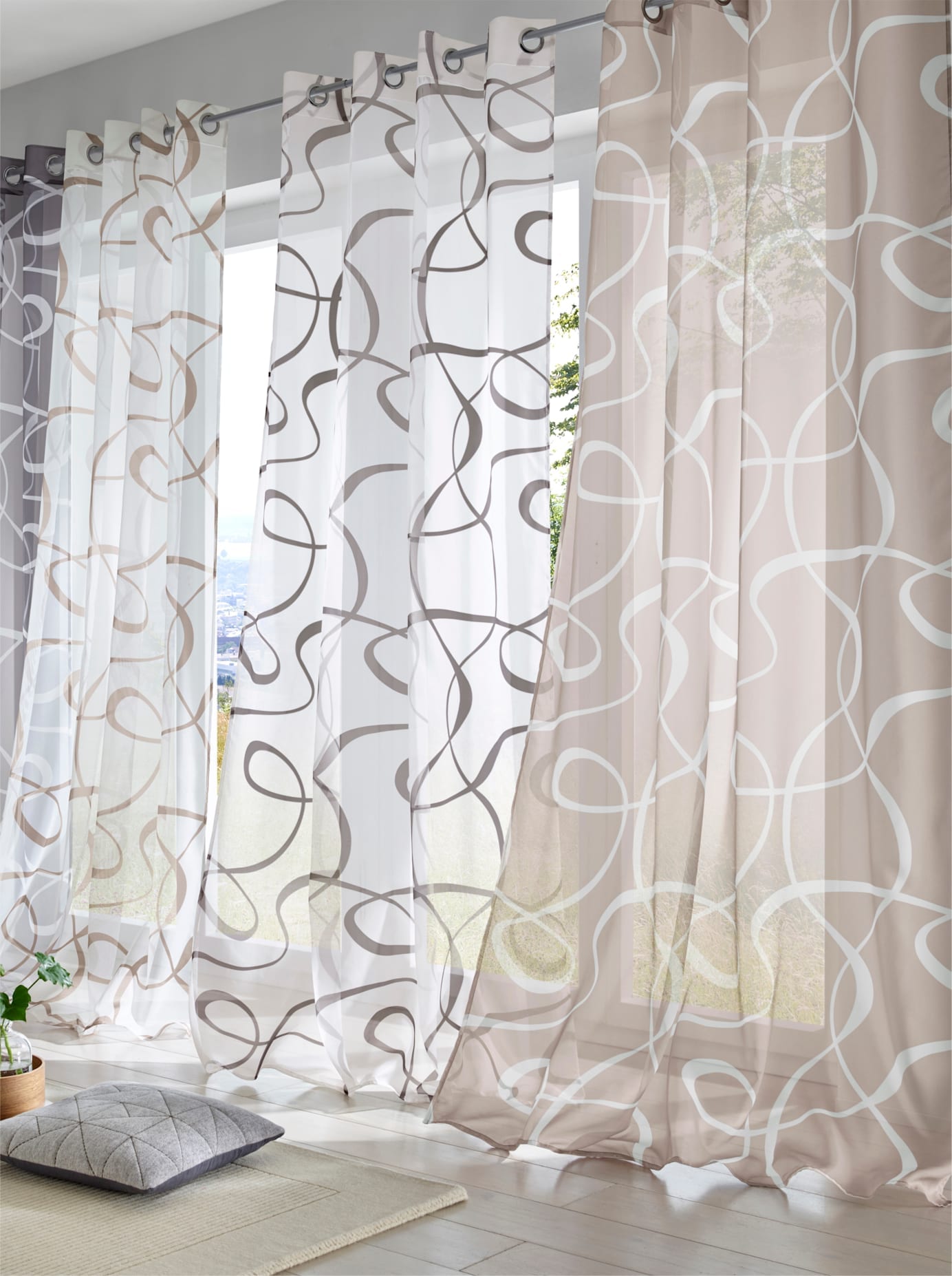 heine home Gardine Multifunktionsband 2 Stk. tlg. günstig online kaufen