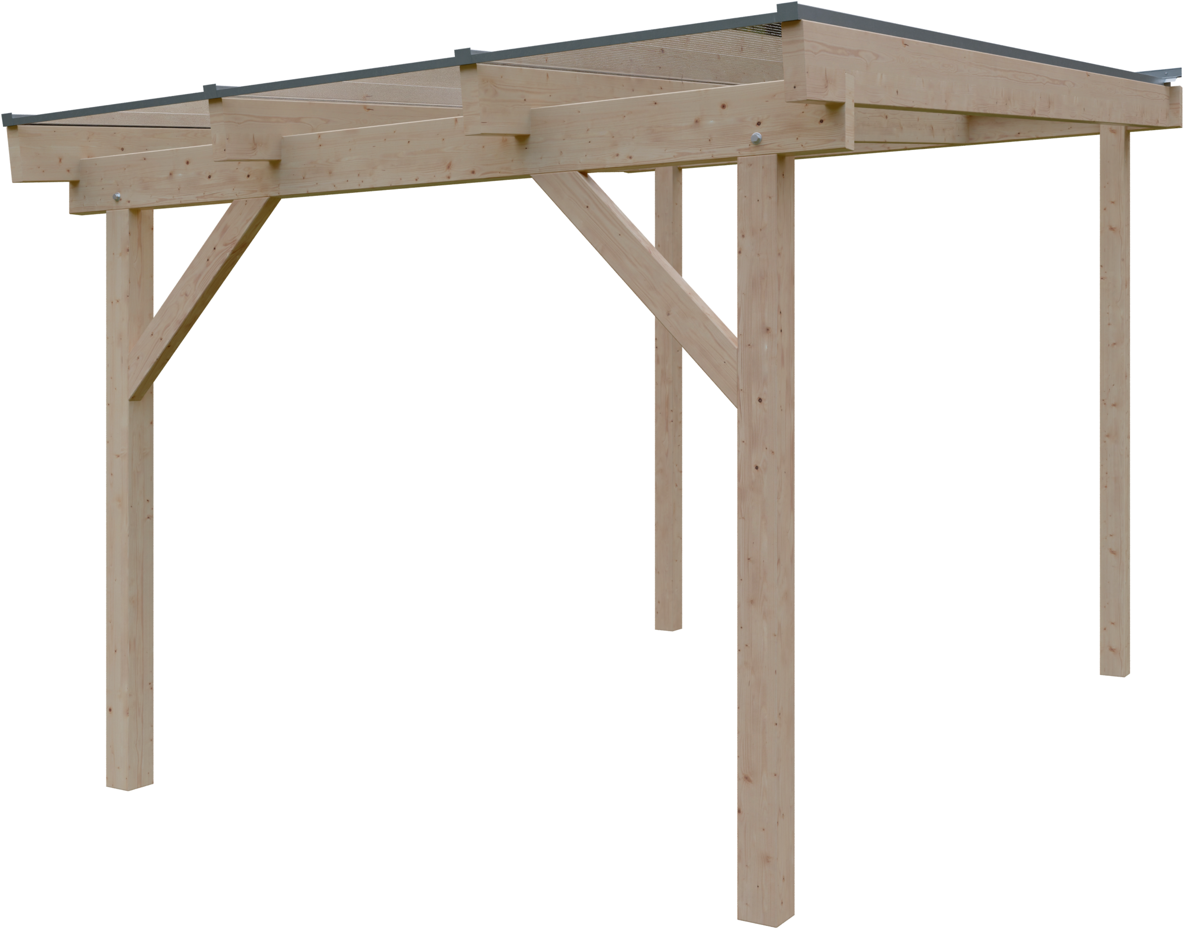 KONIFERA Terrassendach "Atlas", Bausatz aus naturbel. Leimholz mit lichtdur günstig online kaufen