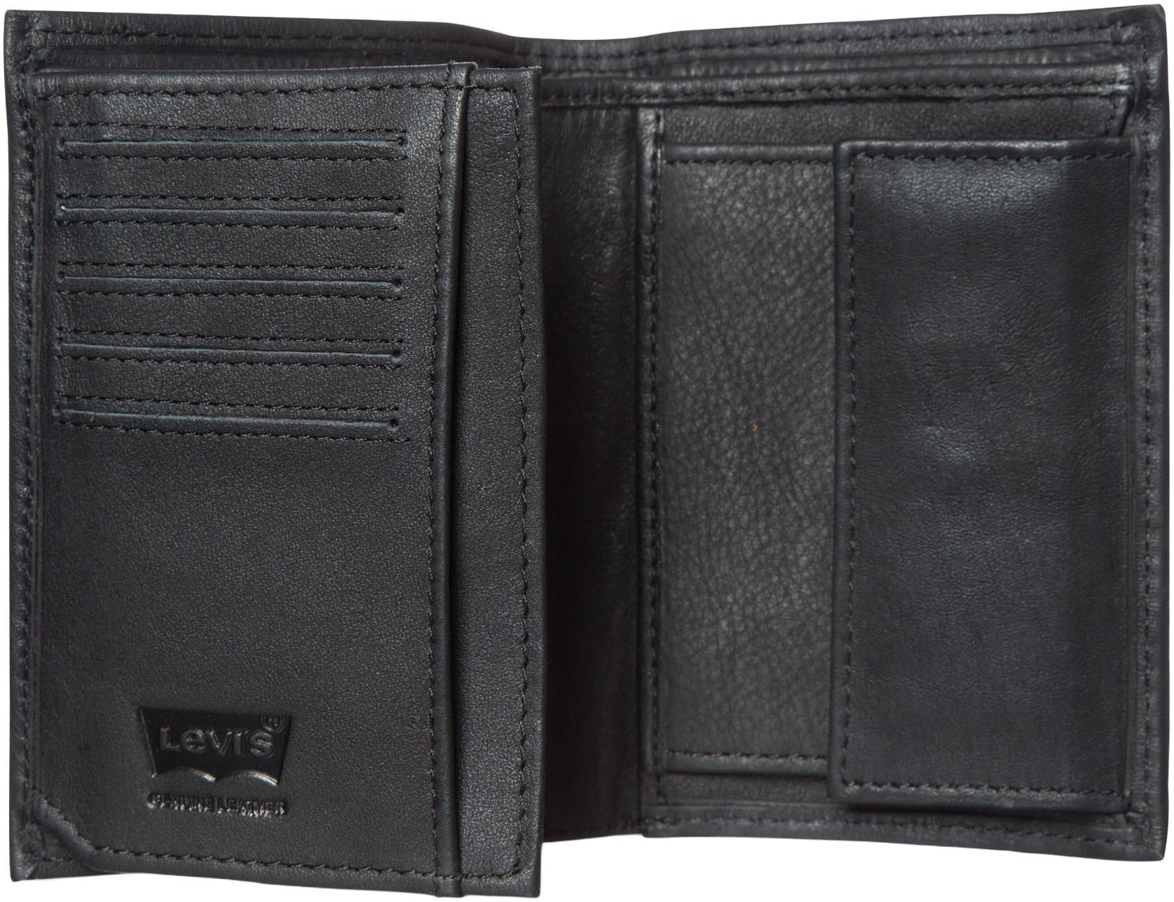 Levi's® Geldbörse »VINTAGE TWO HORSE VERTICAL COIN WALLET« mit schöner Prägung Herrenbörse Portemonnaie Leder