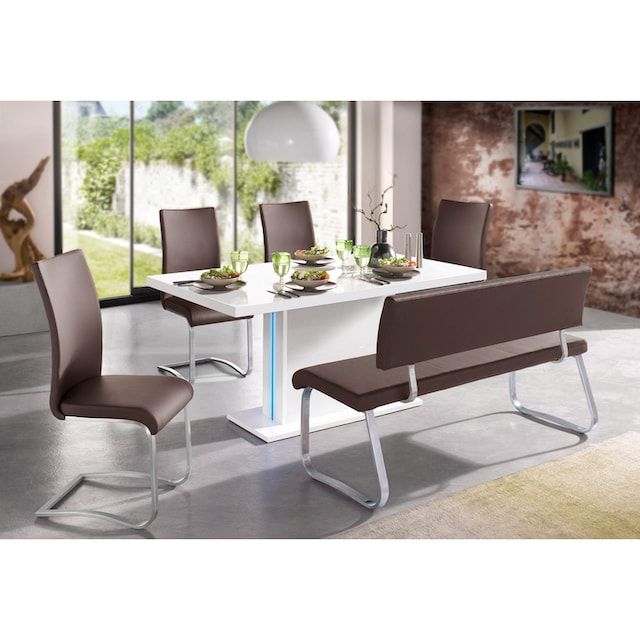 MCA furniture Freischwinger »Arco«, (Set), 2 St., Leder, Stuhl mit  Echtlederbezug, belastbar bis 130 Kg kaufen | BAUR
