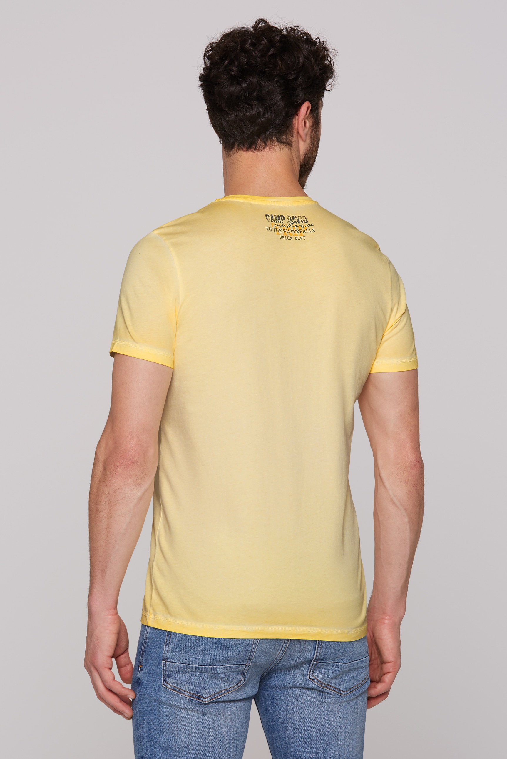 CAMP DAVID Rundhalsshirt, aus Baumwolle