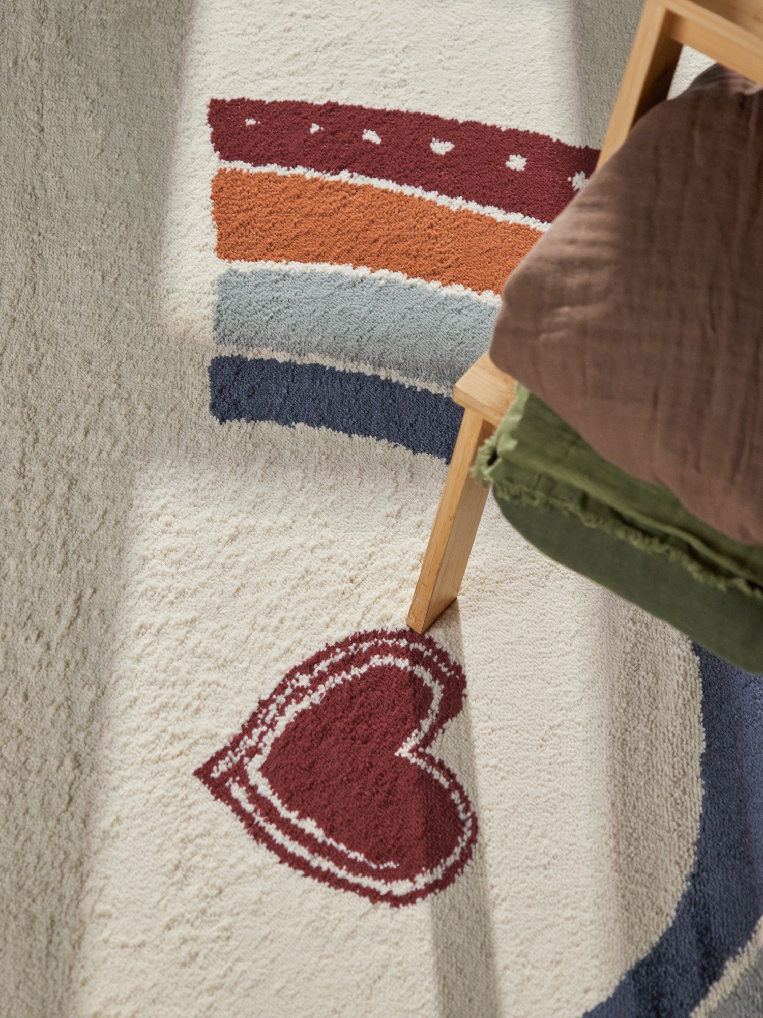 HANSE Home Kinderteppich »Luvy« rund 10 mm Höhe Pflegeleicht, Weich, Kinderzimmer, Spielteppich, Spielunterlage