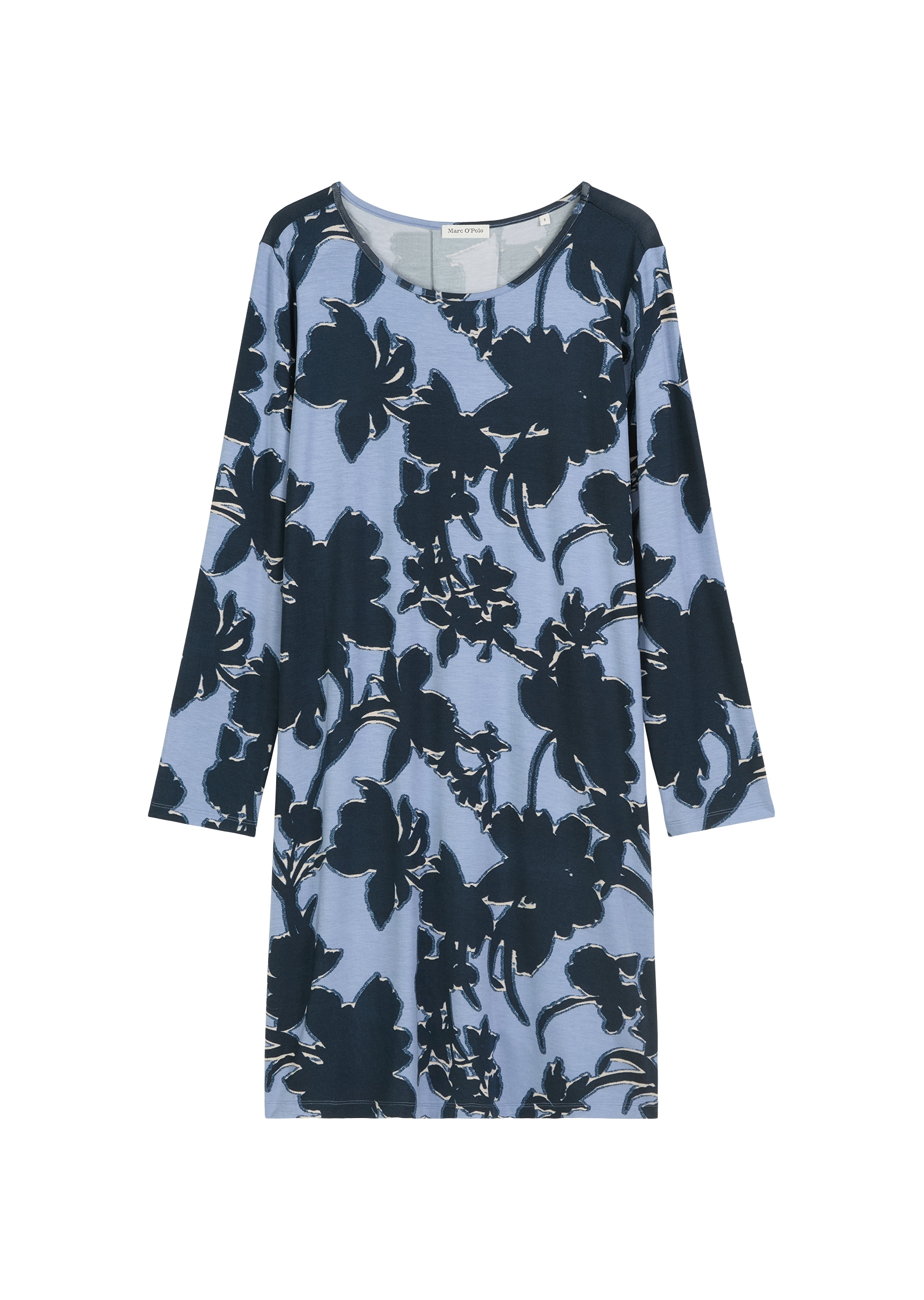 Marc O'Polo Shirtkleid »Mix N Match Cotton Modal«, weich, Modalmix, elastisch, Rundhals-Ausschnitt, Langarm