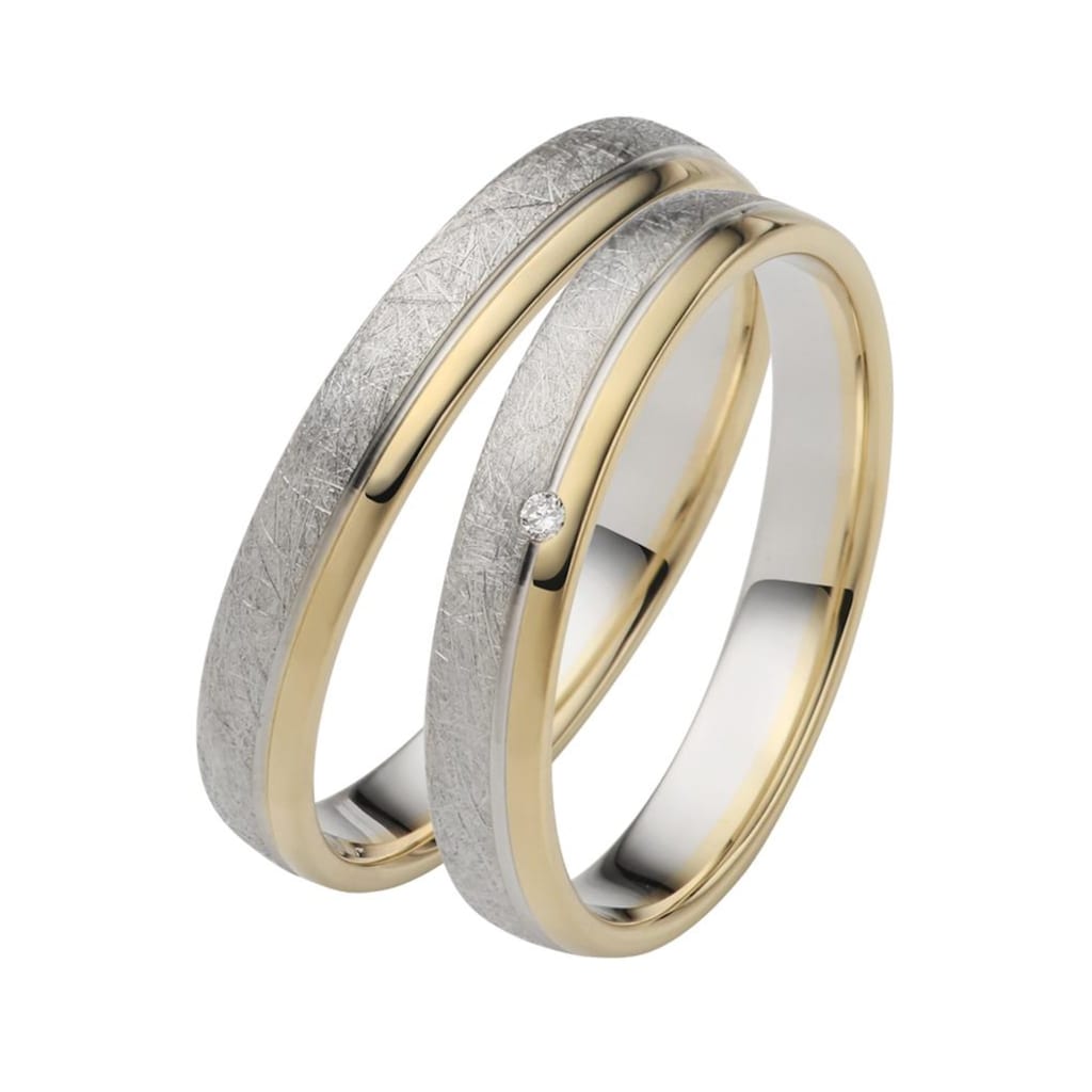 Firetti Trauring »Schmuck Geschenk Gold 750 Hochzeit Ehering "LIEBE"«, Made in Germany