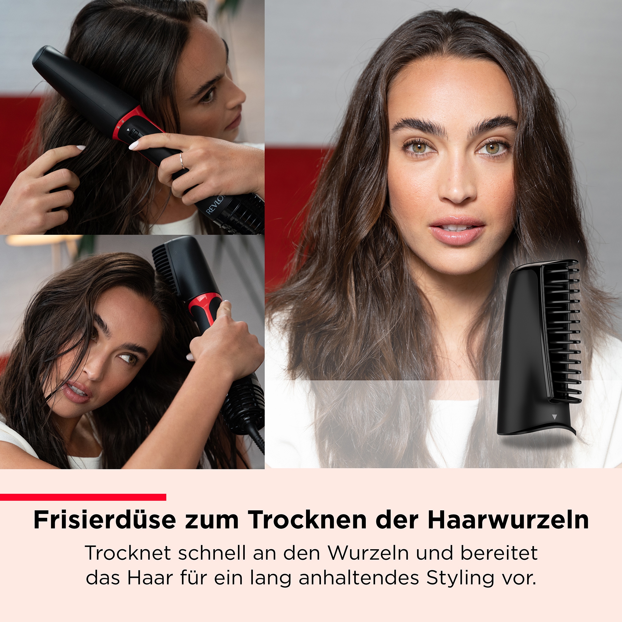 Revlon Multihaarstyler »One-Step Haartrockner & Multi-Styler – 3-in-1-Tool, RVDR5333«, 3 Aufsätze, Abnehmbarer Kopf, Lockenstab, Haartrockner, Styler