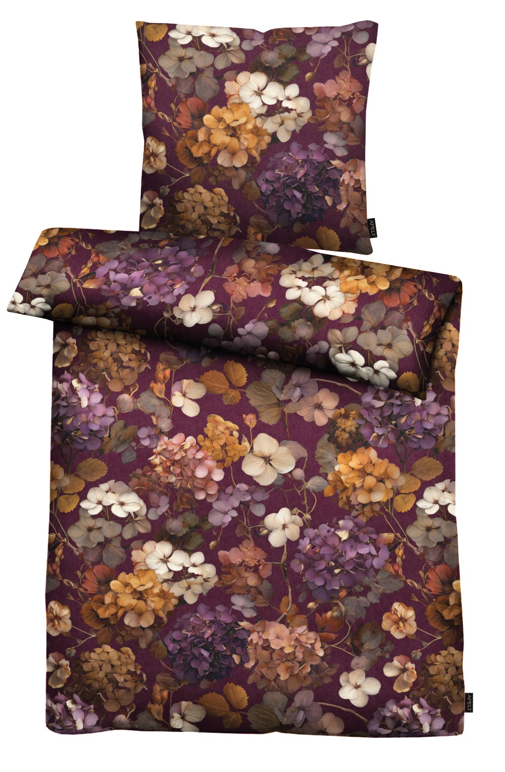 APELT Bettwäsche "Lutetia" 2 Bettwäsche-Set mit Reißverschluss, Baumwoll-Satin, Digitaldruck