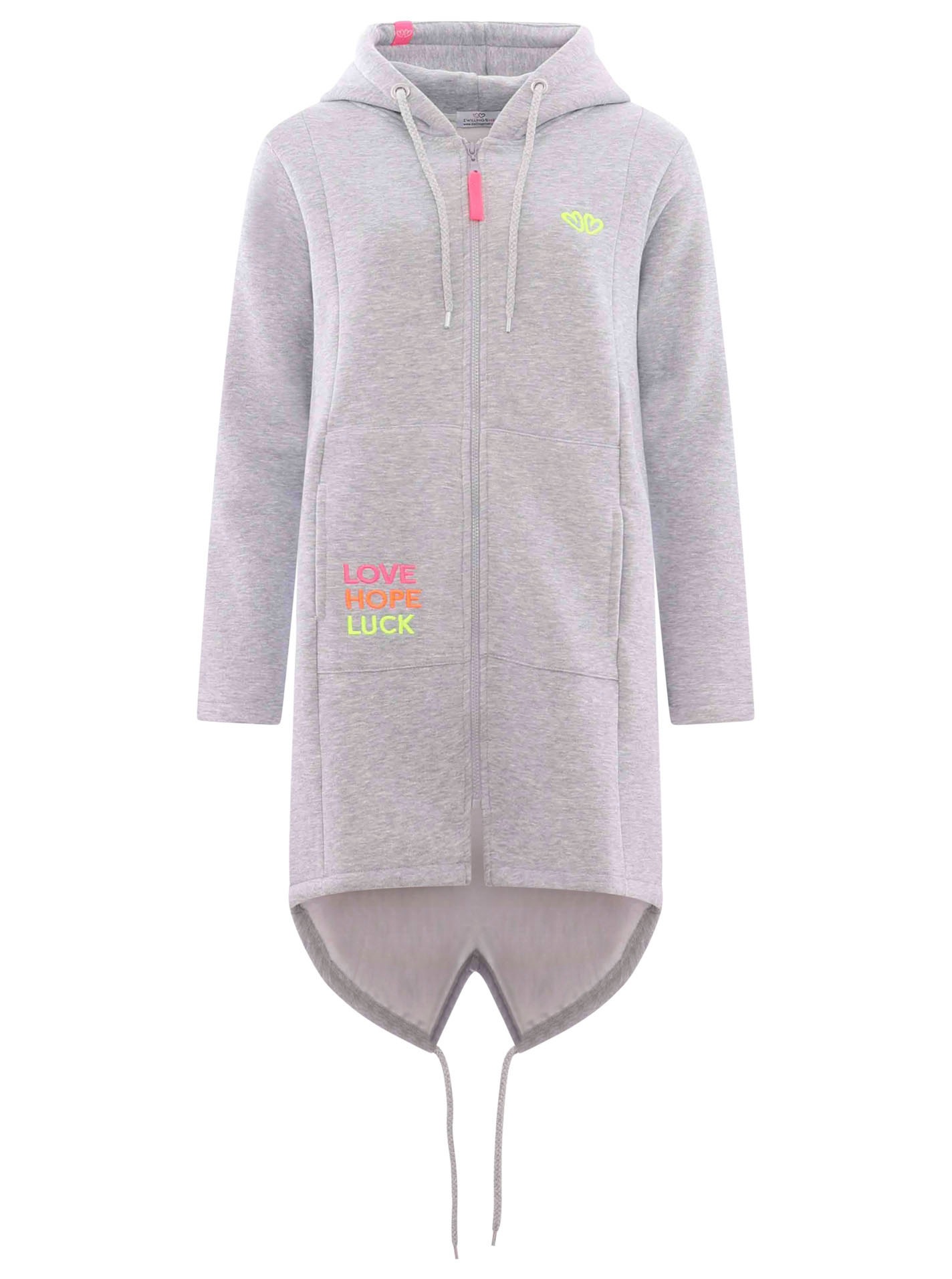 Zwillingsherz Jerseymantel, Regular Fit, Langarm, Kapuze, Reißverschluss, N günstig online kaufen