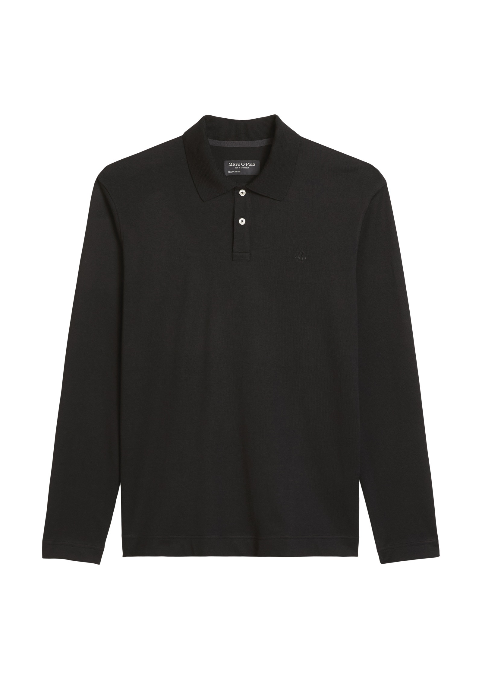 Marc O'Polo Langarm-Poloshirt »aus schwerem Bio-Baumwoll-Jersey«