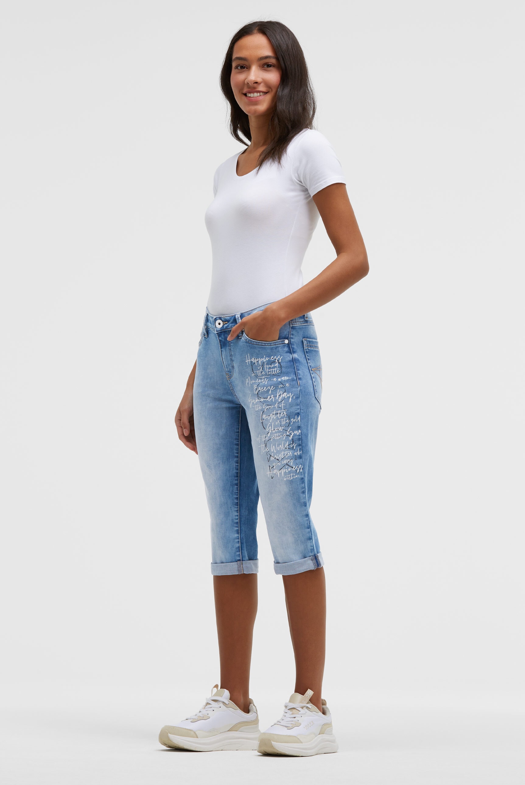 SOCCX Regular-fit-Jeans mit Turn-Up Saum