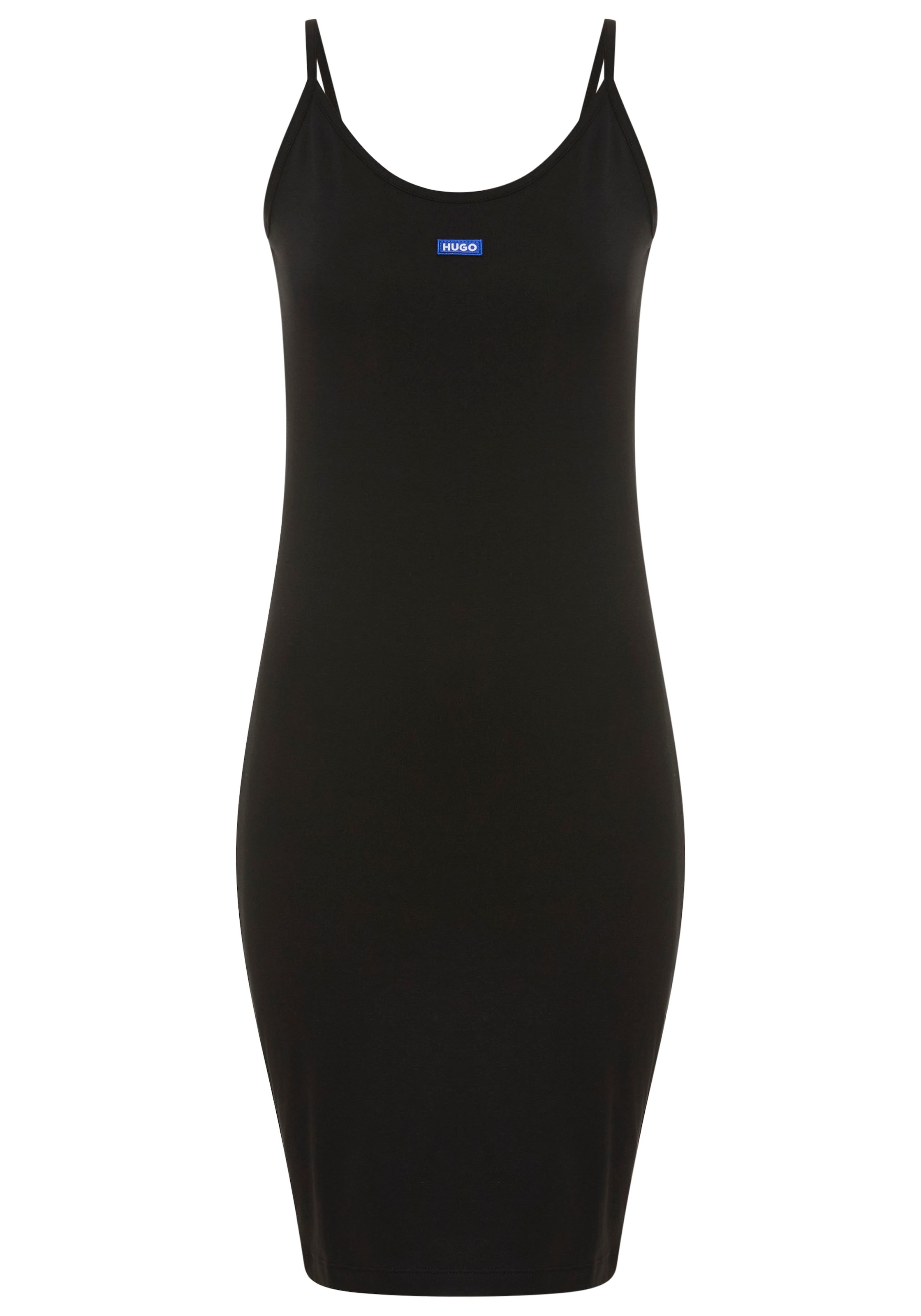 HUGO Blue Spaghettikleid "Narya" in Stretch-Jersey-Qualität, figurbetont günstig online kaufen