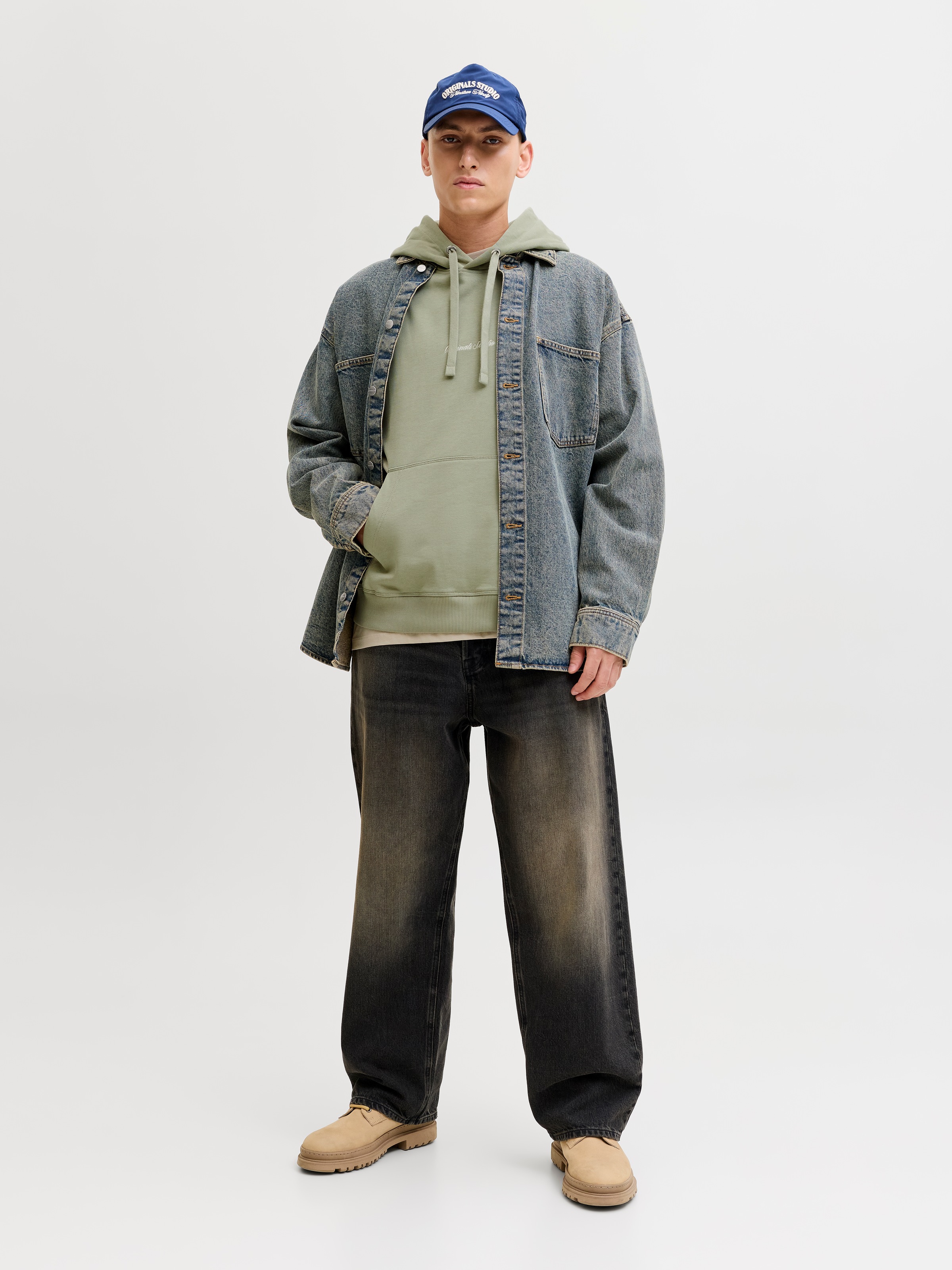 Jack & Jones Kapuzensweatshirt »JORNORREBRO EMB SWEAT HOOD NOOS«, mit Logo Print
