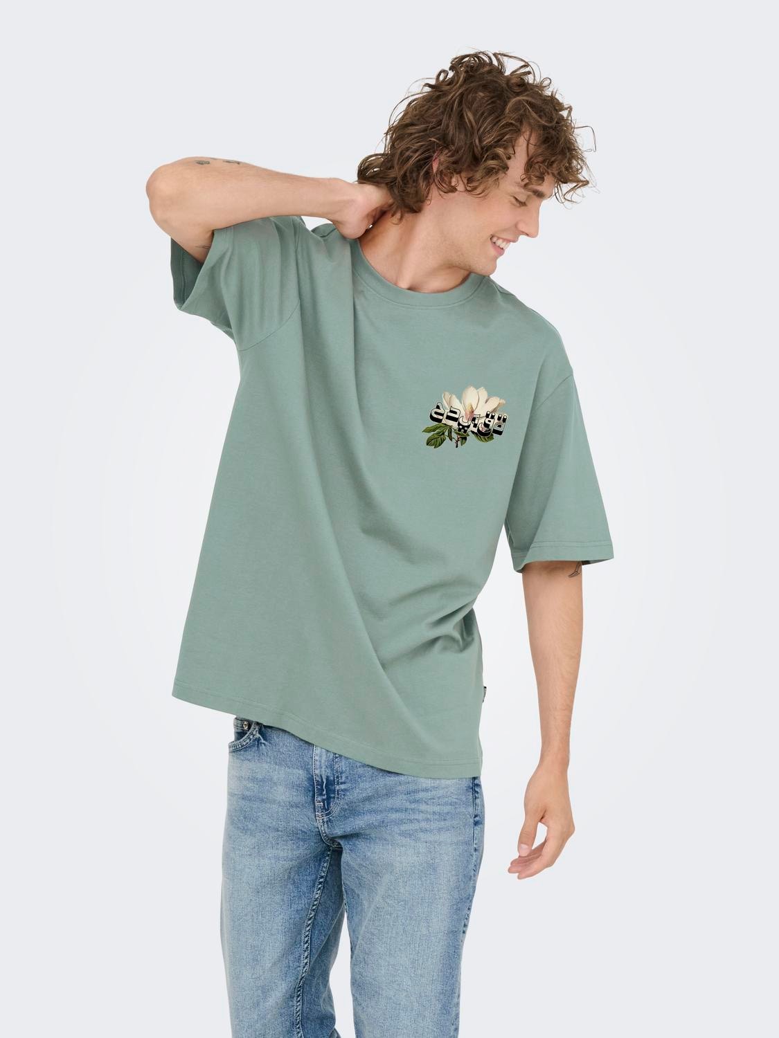 ONLY & SONS T-Shirt "ONSFRANK RLX SS TEE NOOS" Baumwolle, relaxed fit günstig online kaufen
