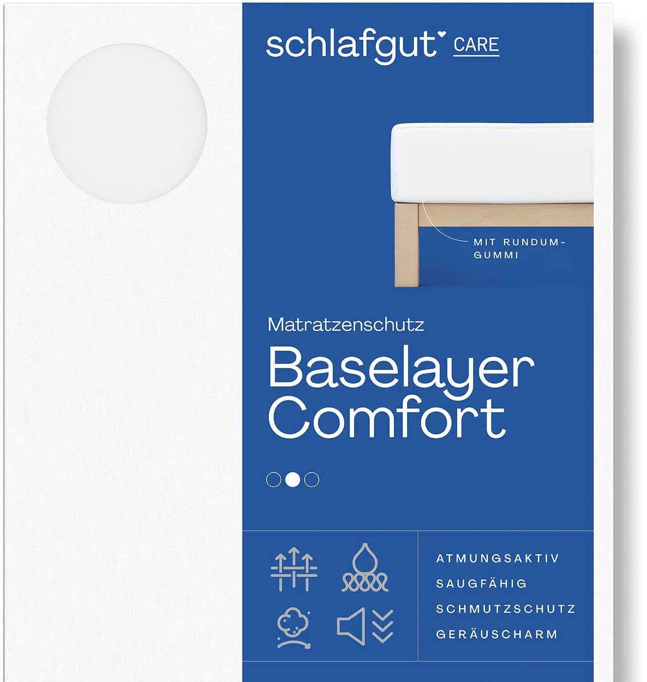 Schlafgut Matratzenauflage "Baselayer Matratzenschutz Comfort", Wie ein Spannbettlaken