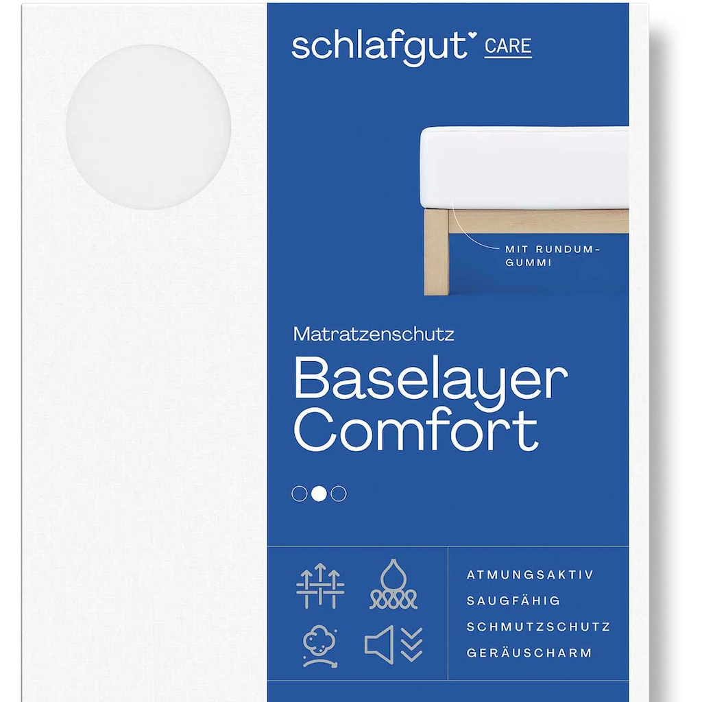 Schlafgut Matratzenauflage »Baselayer Matratzenschutz Comfort«, (1 St.), Wie ein Spannbettlaken