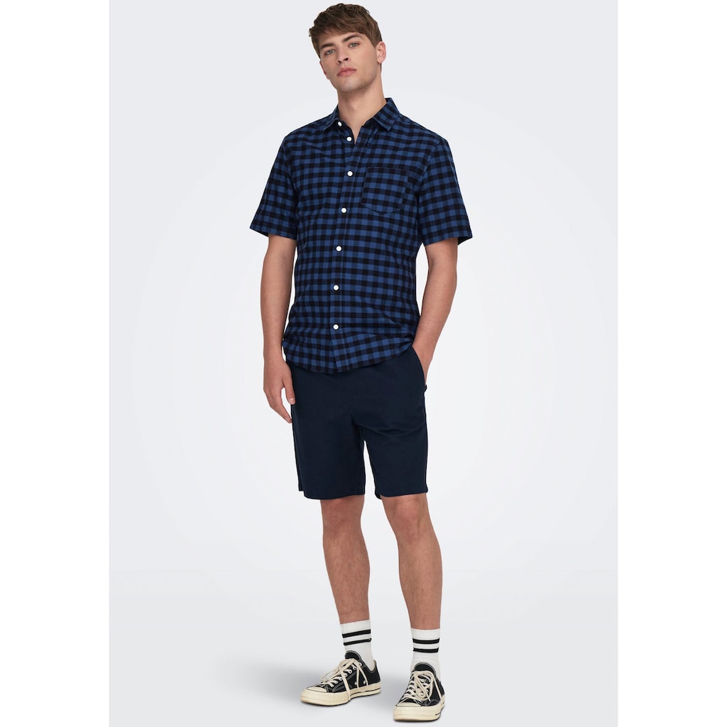 ONLY & SONS Shorts »ONSLINUS 0007 COT LIN SHORTS NOOS«