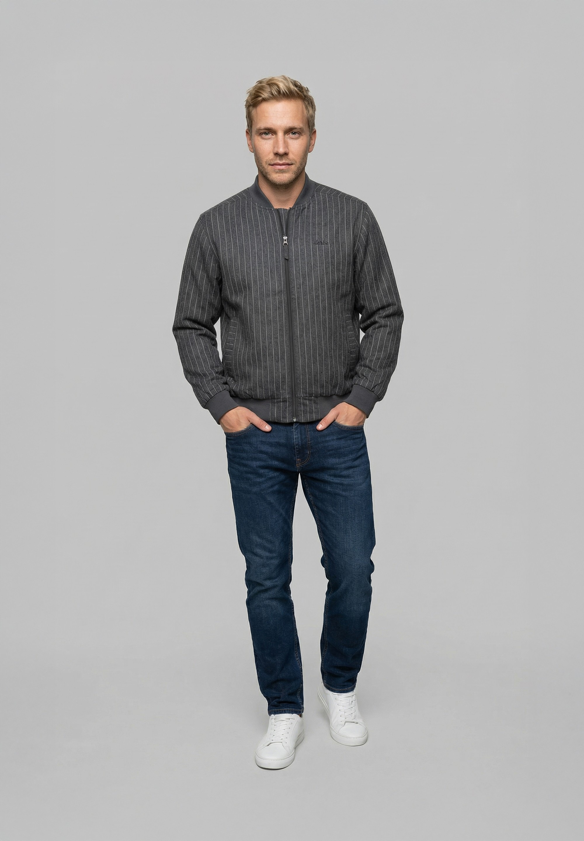 Derbe Anorak »Blousby pinstripe« ohne Kapuze Nadelstreifen Blouson im Casual-Look