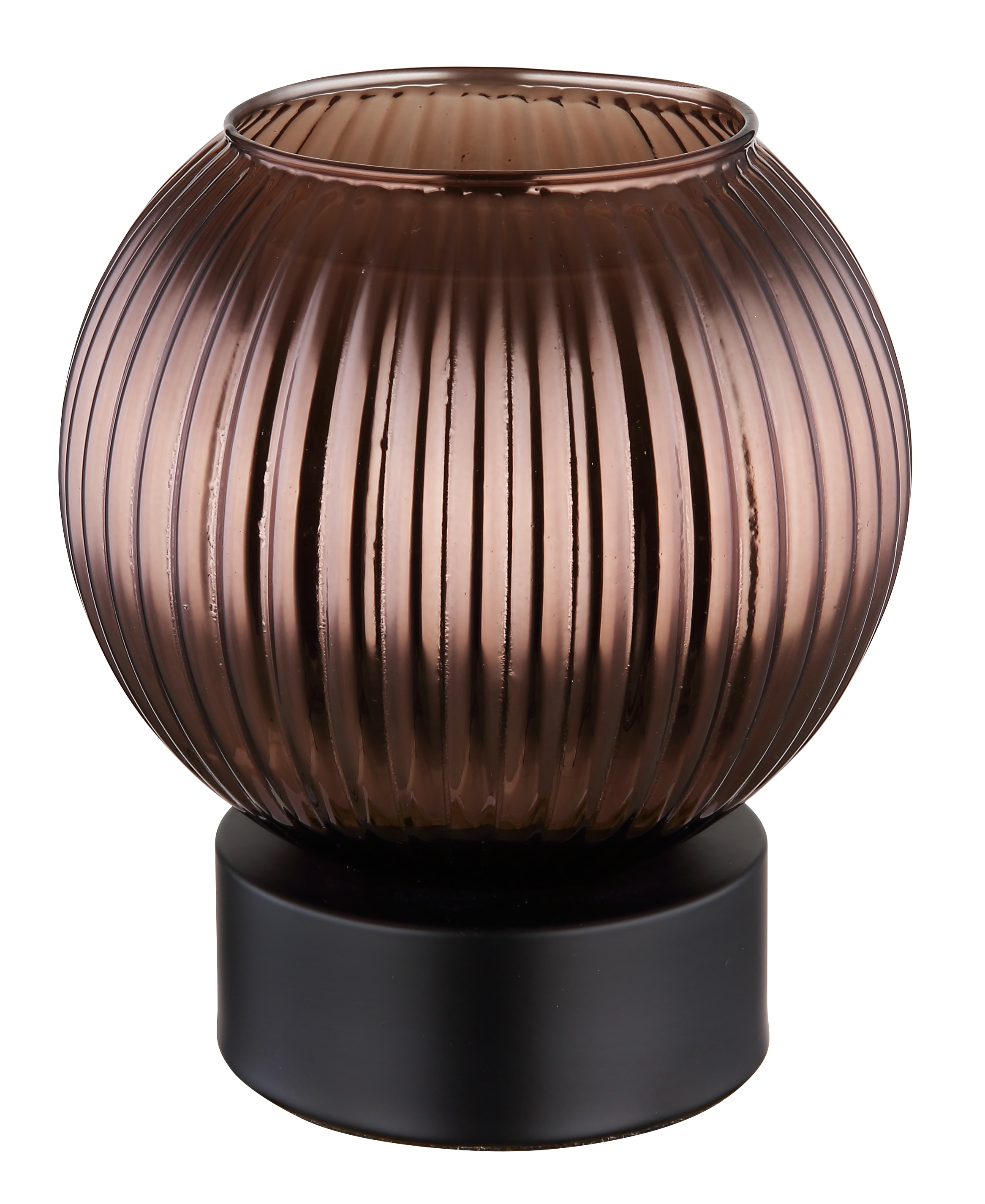 GLOBO LIGHTING Tischleuchte »ZUMBA« E27 1 Stk. Tischlampe Glaskugel bronzefarben Schlafzimmer Flur Wohnzimmer