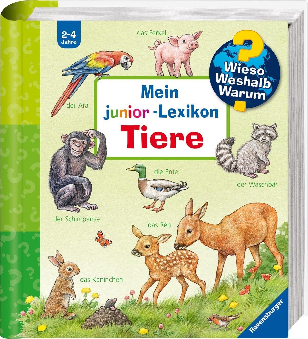 Ravensburger Buch "Mein junior-Lexikon: Tiere - Wieso? Weshalb? Warum?", Made in Europe; FSC - schützt Wald - weltweit