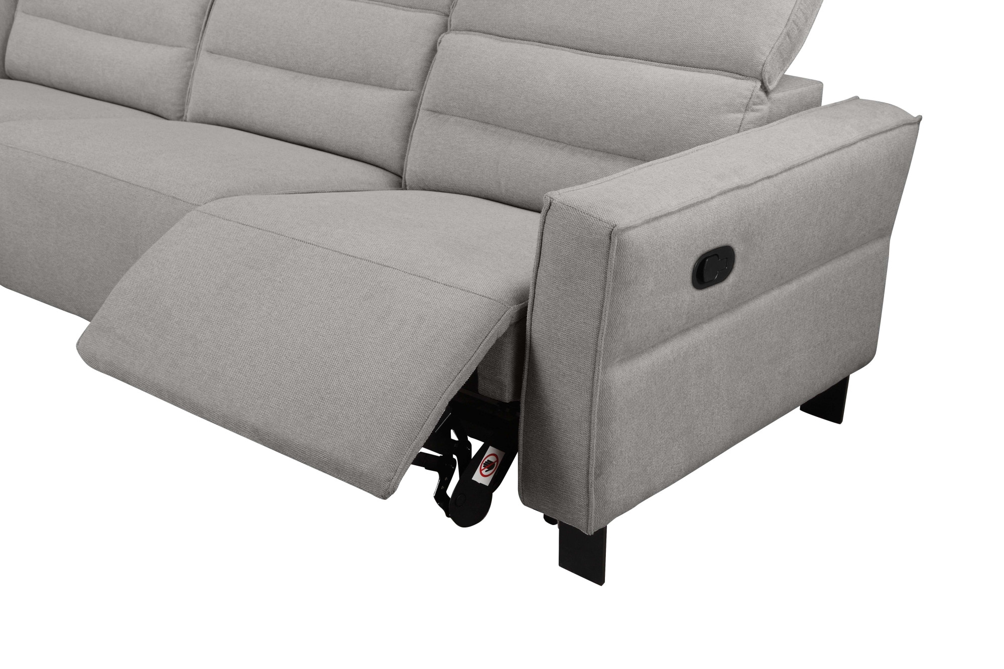 Places of Style Ecksofa »Carpari, L-Form, 263 cm, manuelle o. elektrische Relaxfunktion,«, USB A/C und Kopfteilverstellung