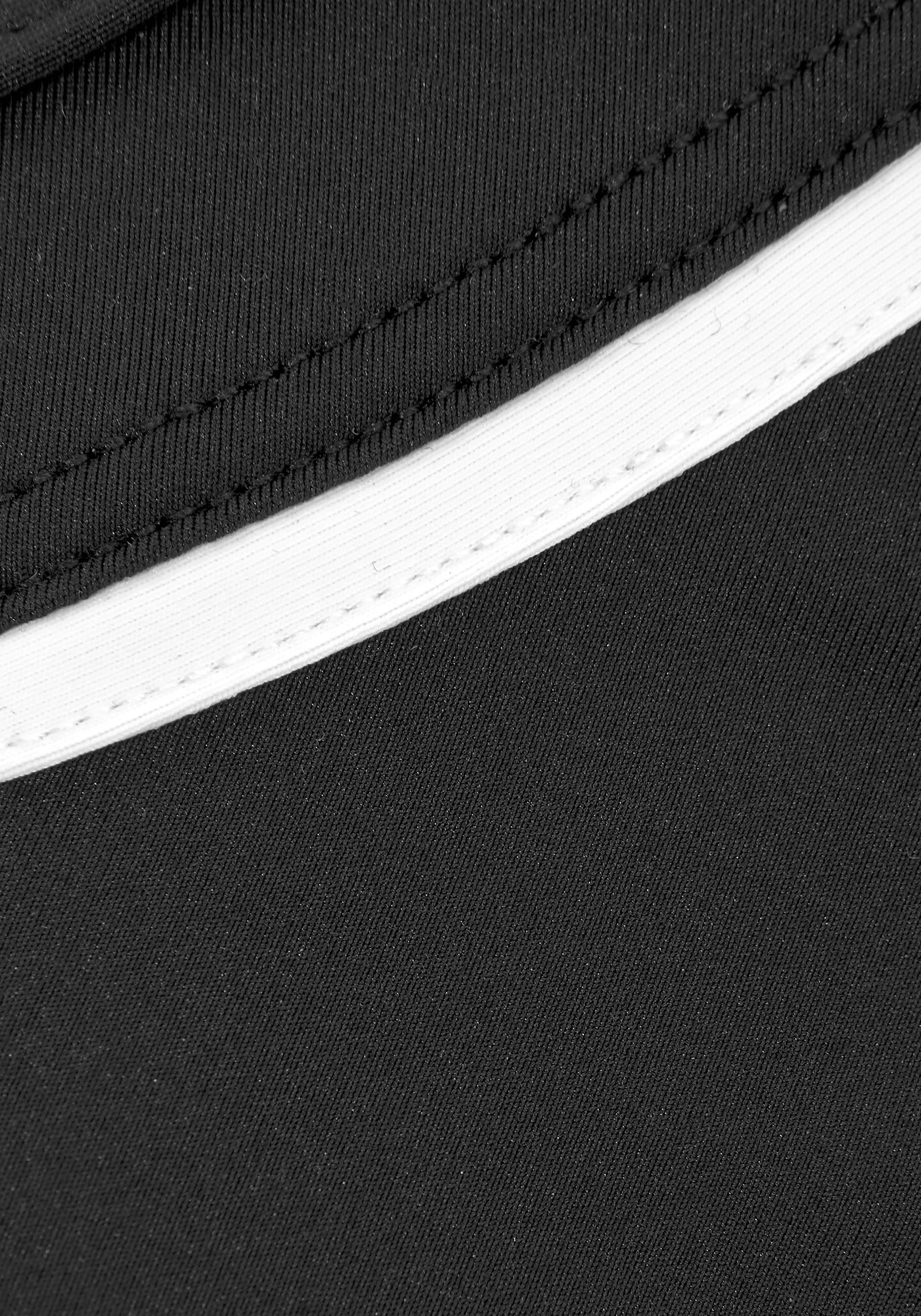 Bügel-Tankini-Top VIVANCE "Lorena", Damen, Gr. 44, Cup B, schwarz, Recycling-Polyamid, unifarben, Bikini-Oberteile, mit kontrastfarbenem Piping und Shaping-Effekt 3