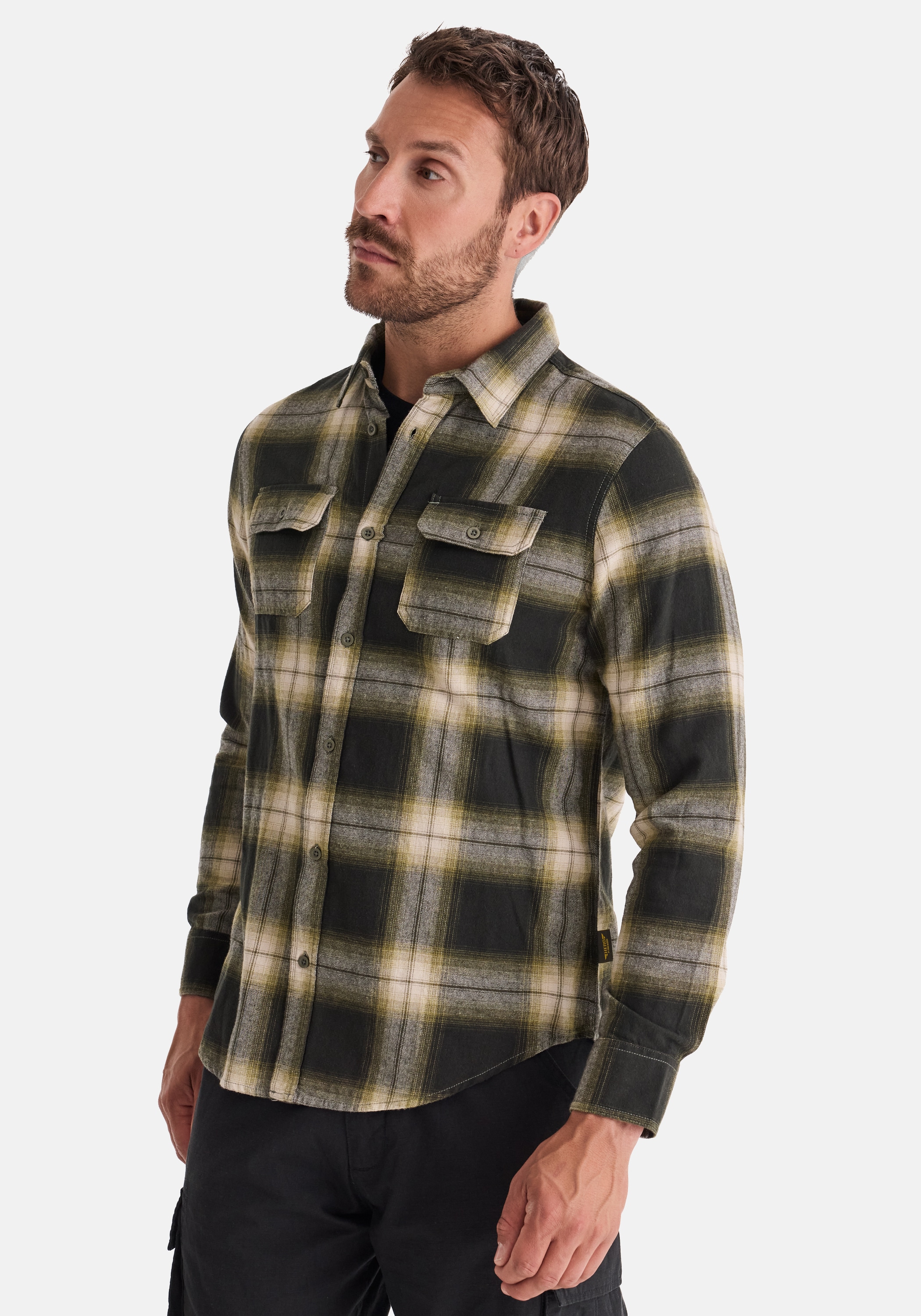 HERO by John Medoox Flanellhemd »HARRY Karohemd« Regular Fit Casual Funktionsmaterial für Herren