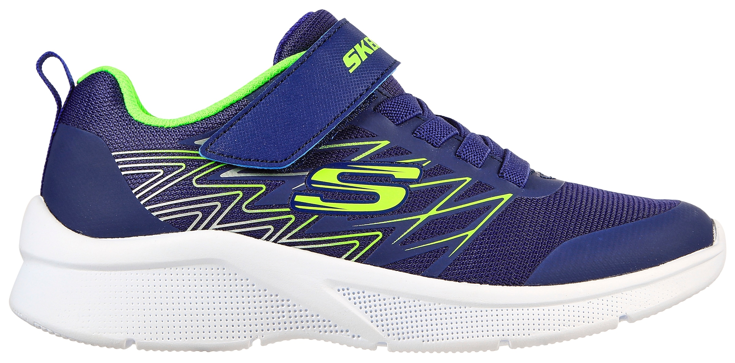 Skechers Kids Sneaker »MICROSPEC«, mit Kontrastbesatz, Freizeitschuh, Halbschuh, Schnürschuh