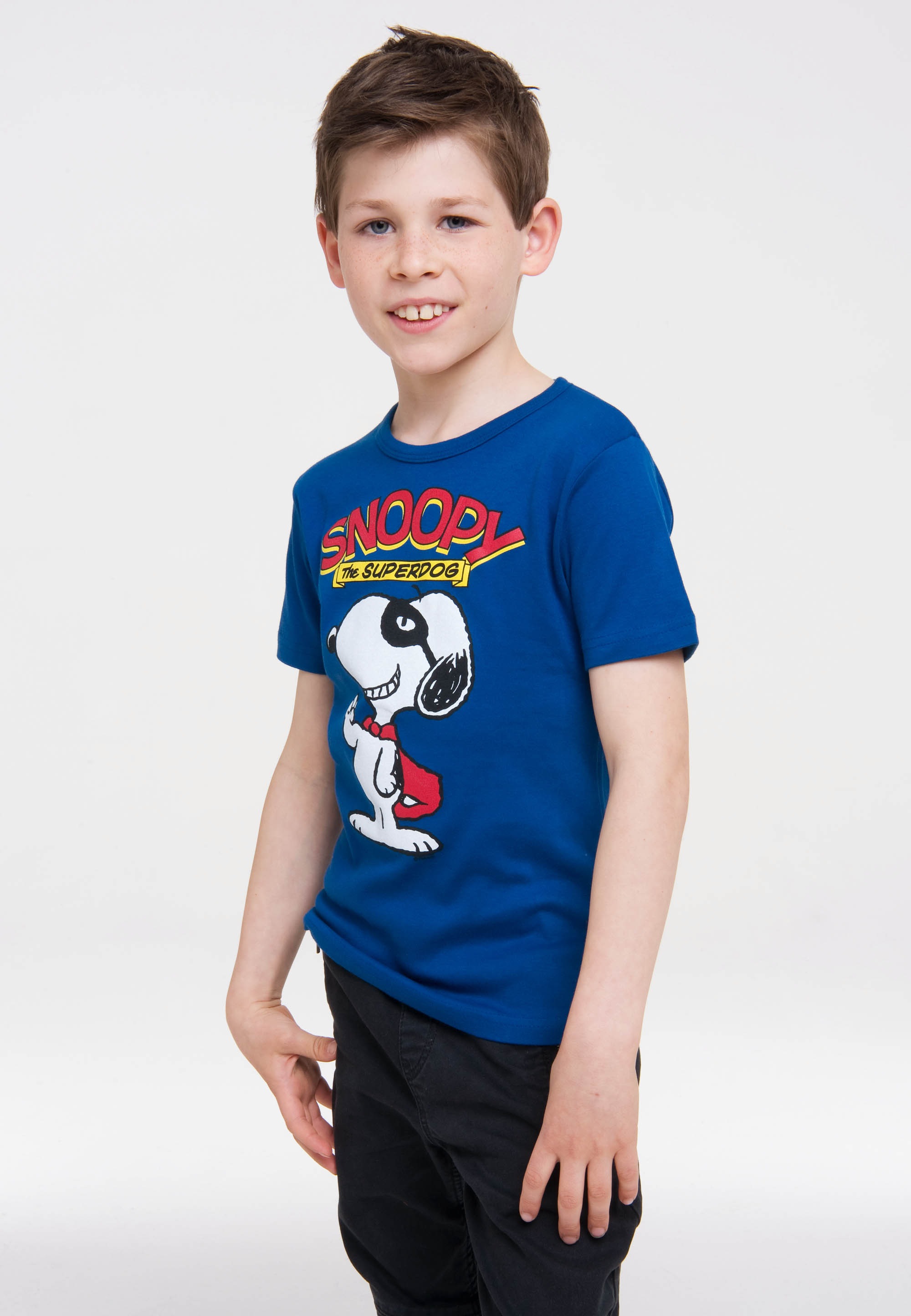 LOGOSHIRT T-Shirt »Peanuts - Snoopy Superdog«, mit tollem Snoopy-Design