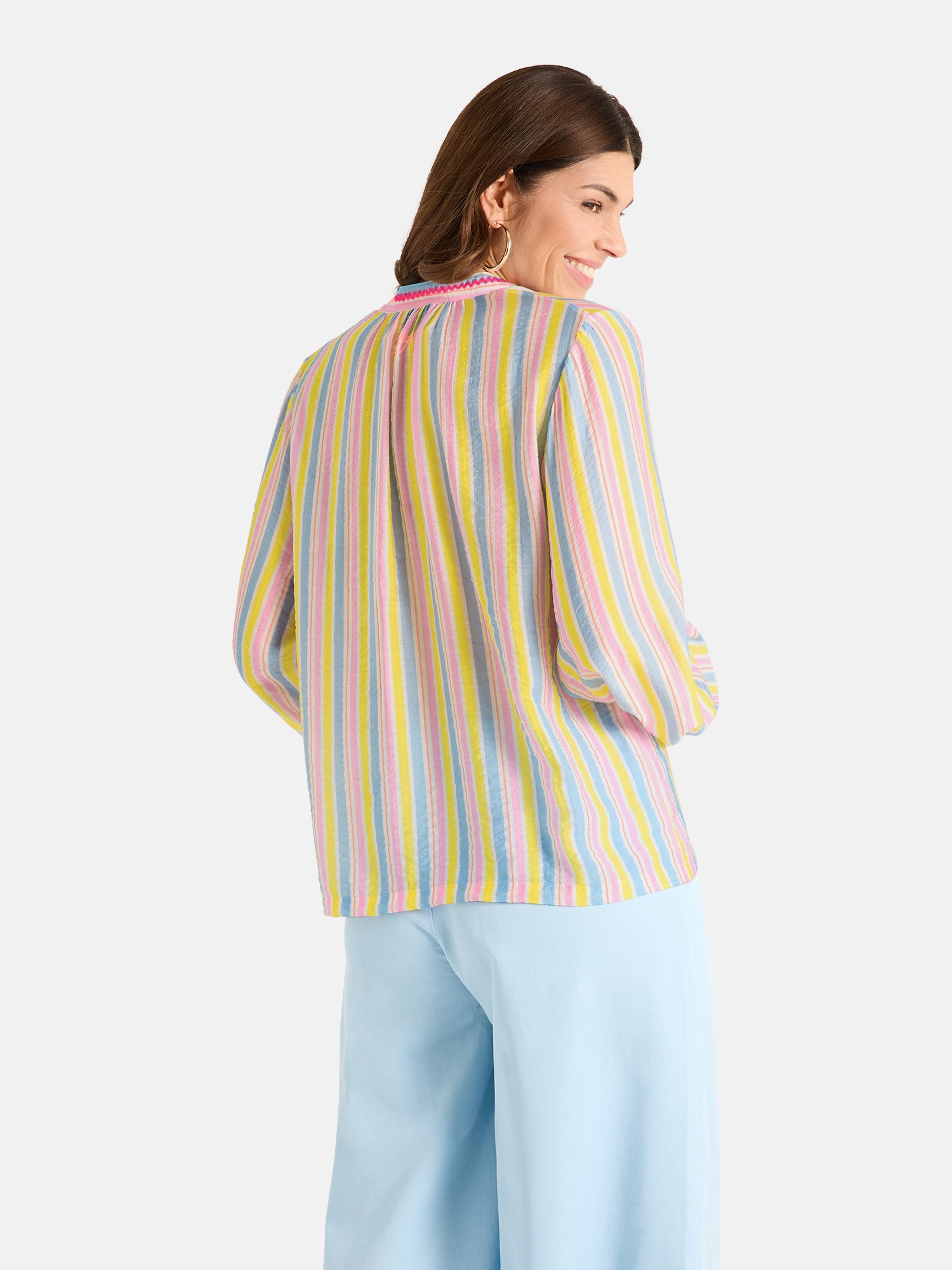 Lieblingsstück Langarmbluse "ClaireL" mit Bindebändern, Viskose-Mix günstig online kaufen