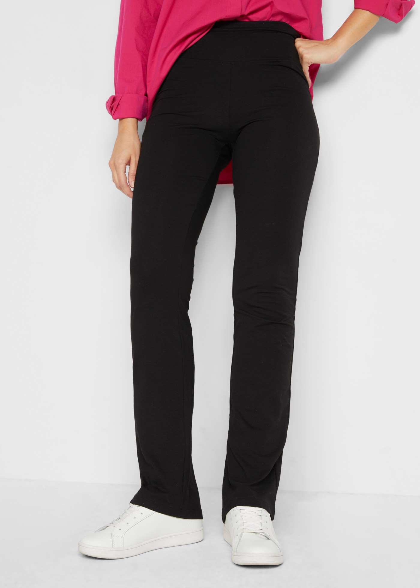 bonprix Leggings "Baumwoll-Leggings, Flared Leg" mit elastischem Bund günstig online kaufen