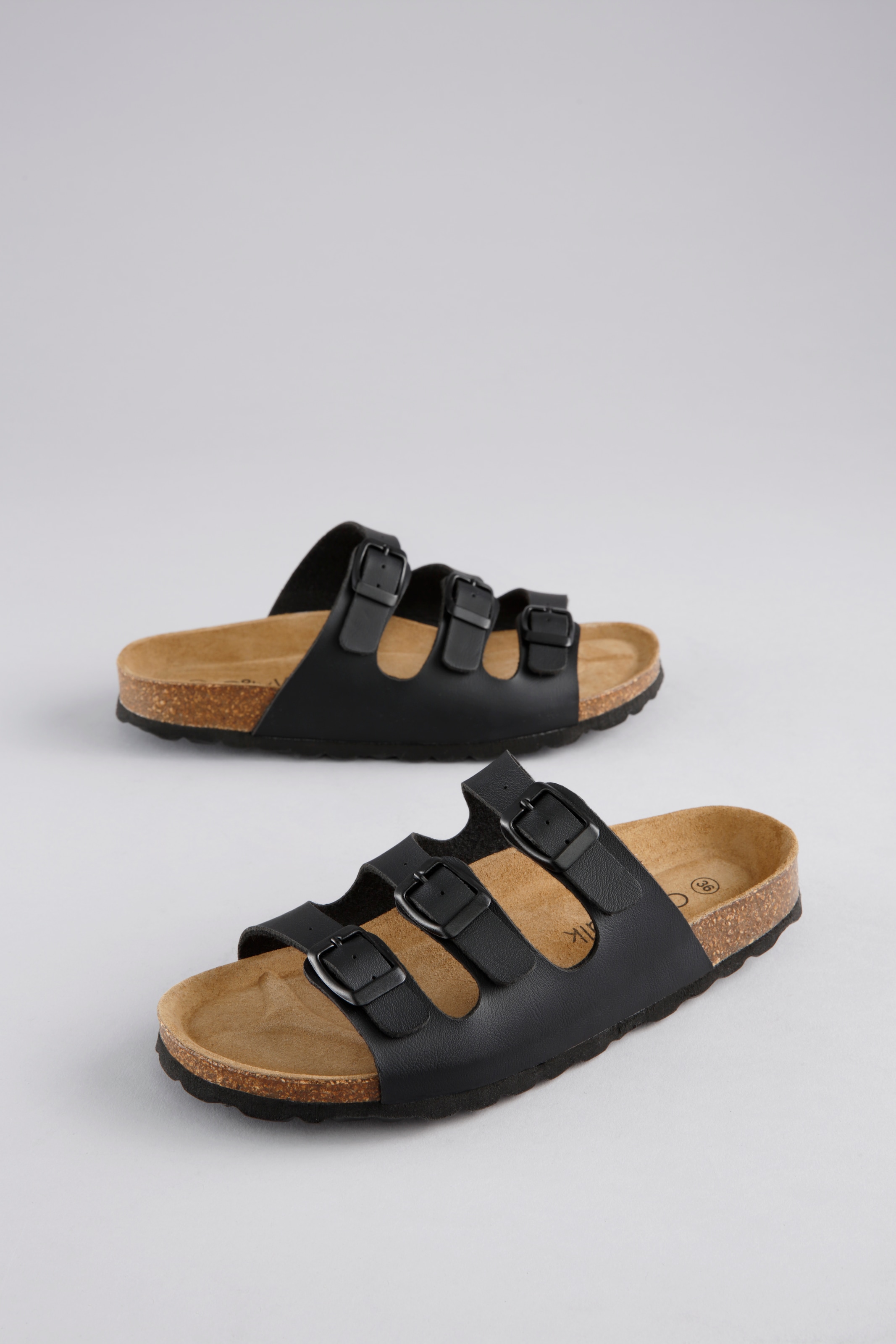 Aniston SHOES Pantolette, Gartenschuh, Berufsschuh, Hausschuh mit Veloursleder-Fußbett