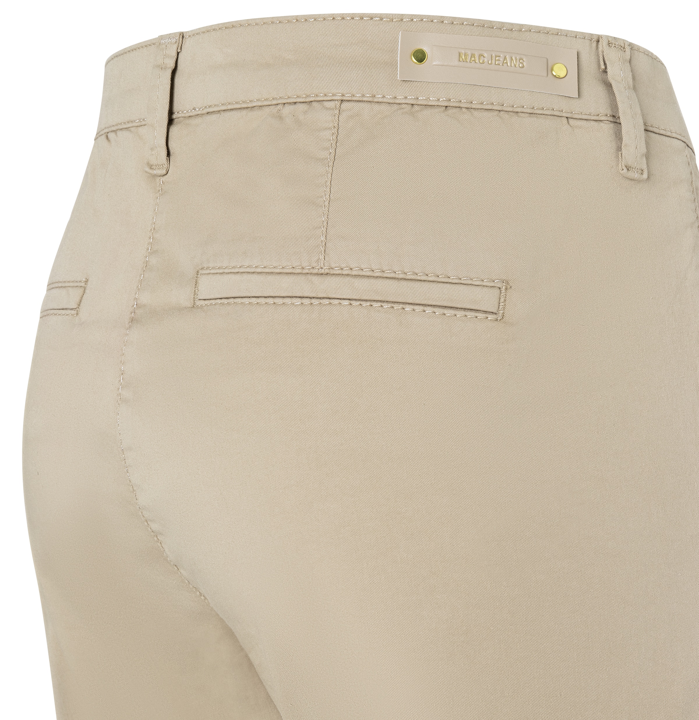 MAC Chinohose »CHINO turn up«, mit dezentem Glanz, elegant und sportiv zugleich