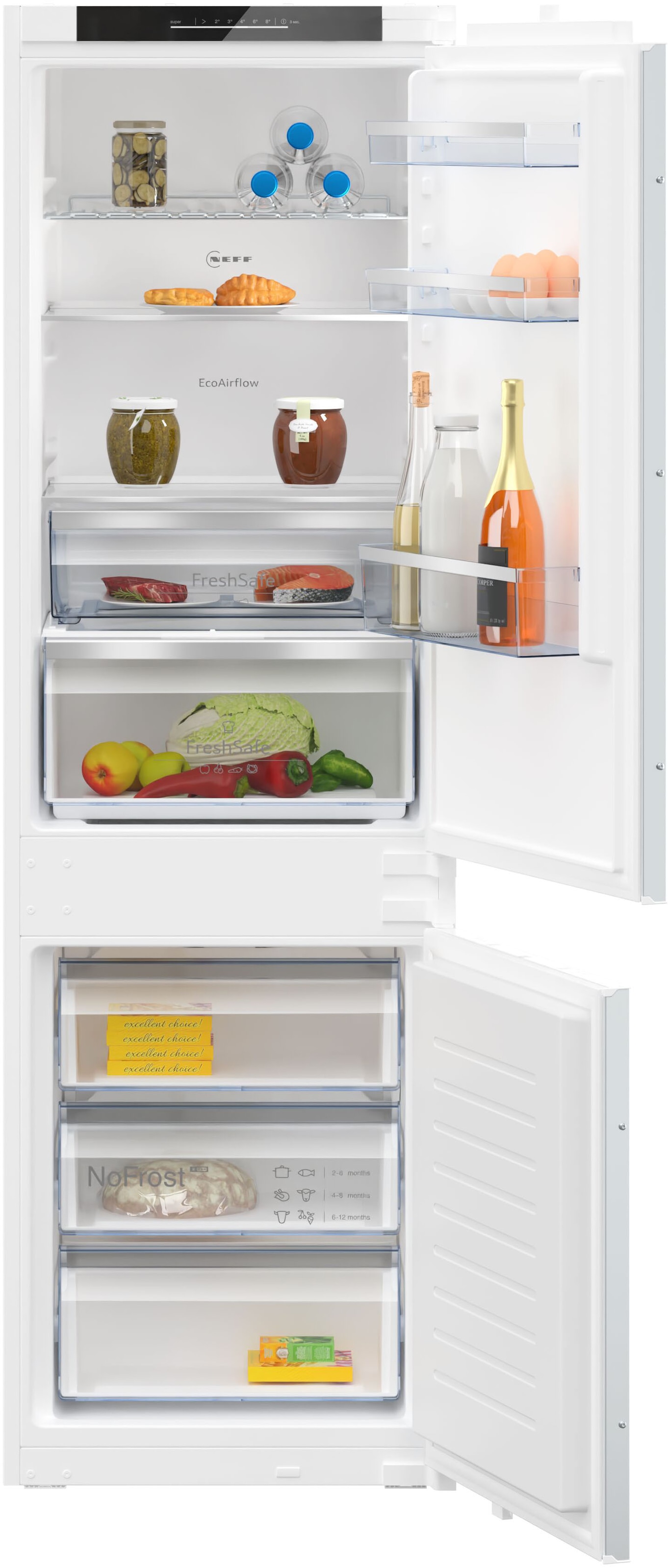 NEFF Einbaukühlgefrierkombination N 50 "KI7862SE0" 177,2 cm hoch 54,1 cm br günstig online kaufen