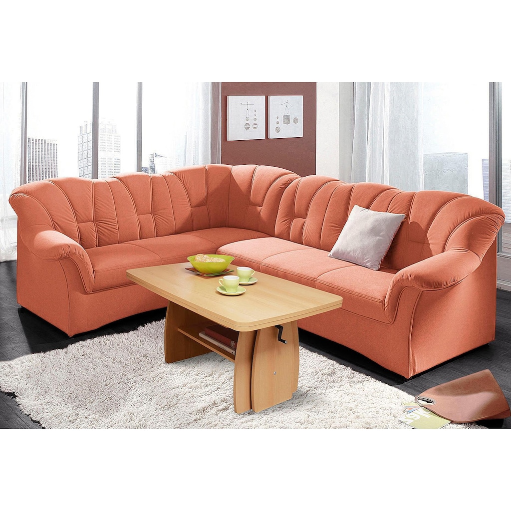 DOMO collection Ecksofa »Papenburg B/T/H: 242/190/84 cm L-Form«