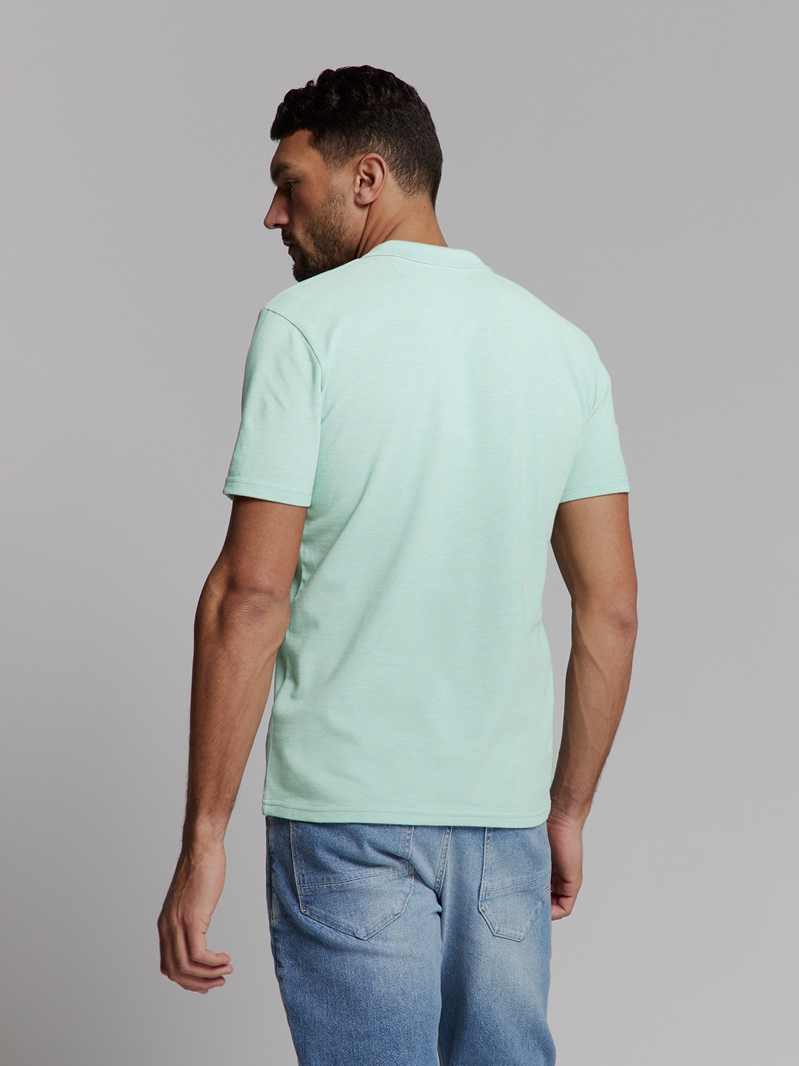 NO EXCESS Poloshirt »No Excess Poloshirt Polo Melange«