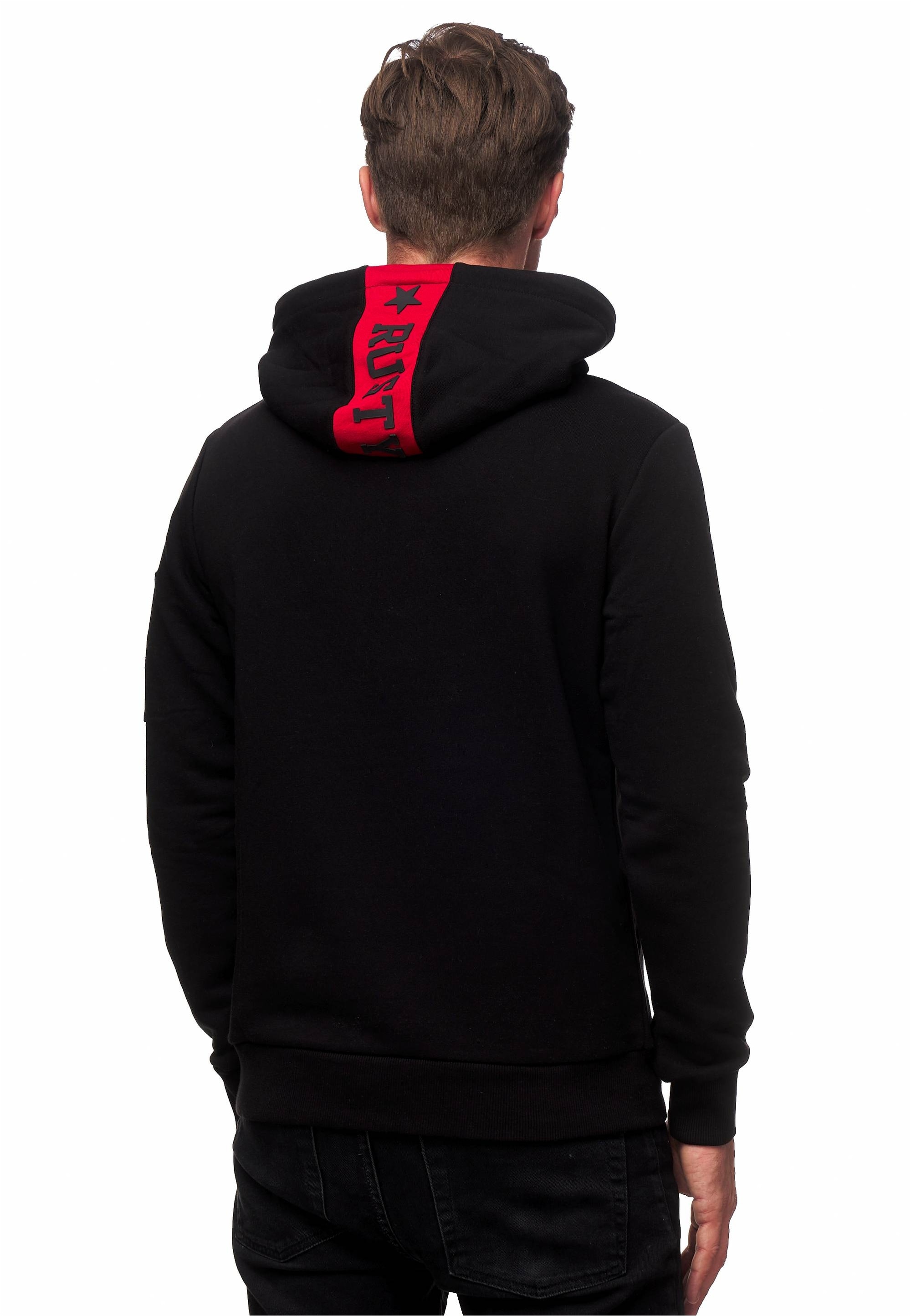 Rusty Neal Kapuzensweatshirt, mit stylischer Ärmeltasche