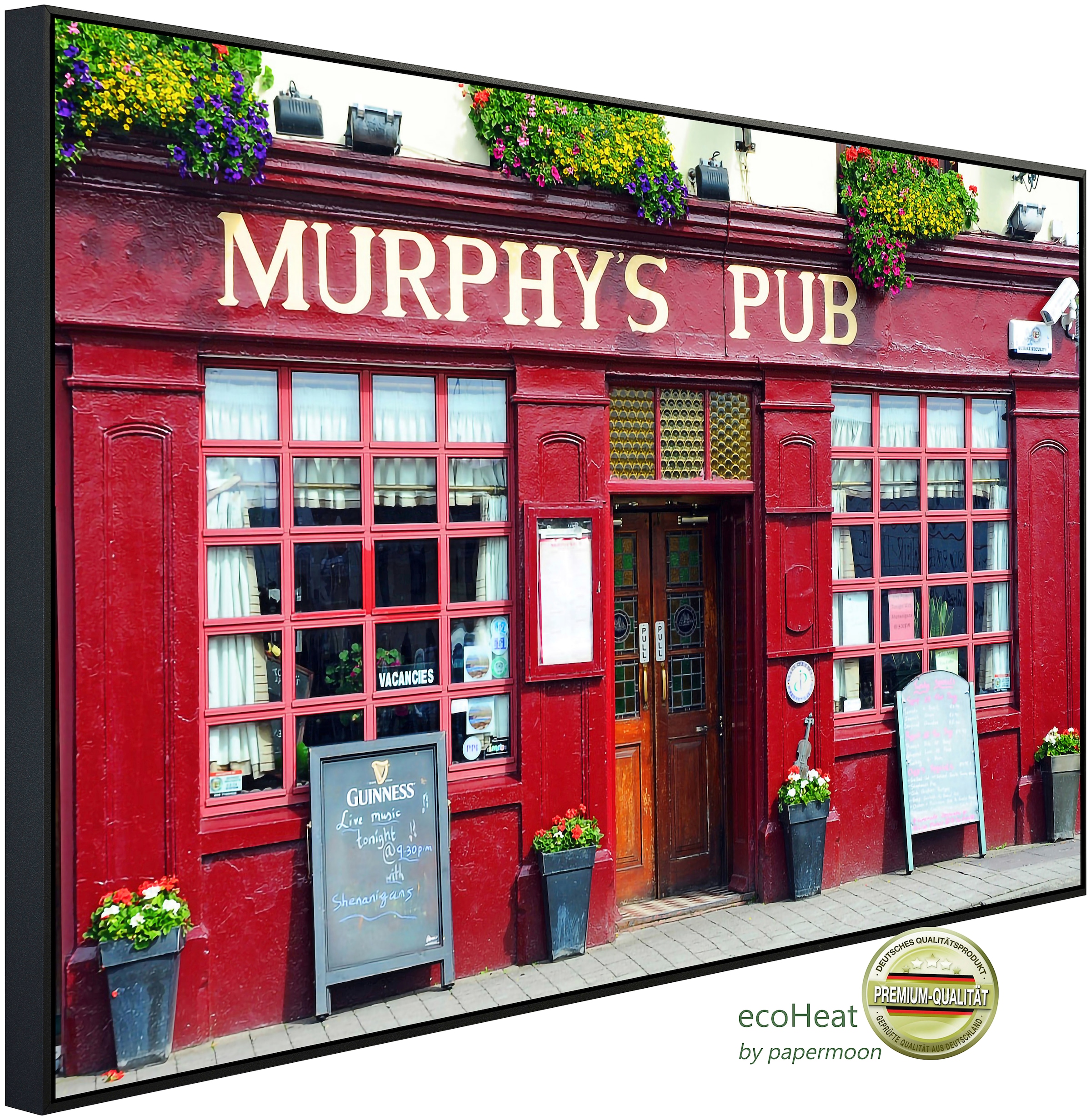 Papermoon Infrarotheizung »Murphys Pub Dingle Bay«, sehr angenehme Strahlungswärme
