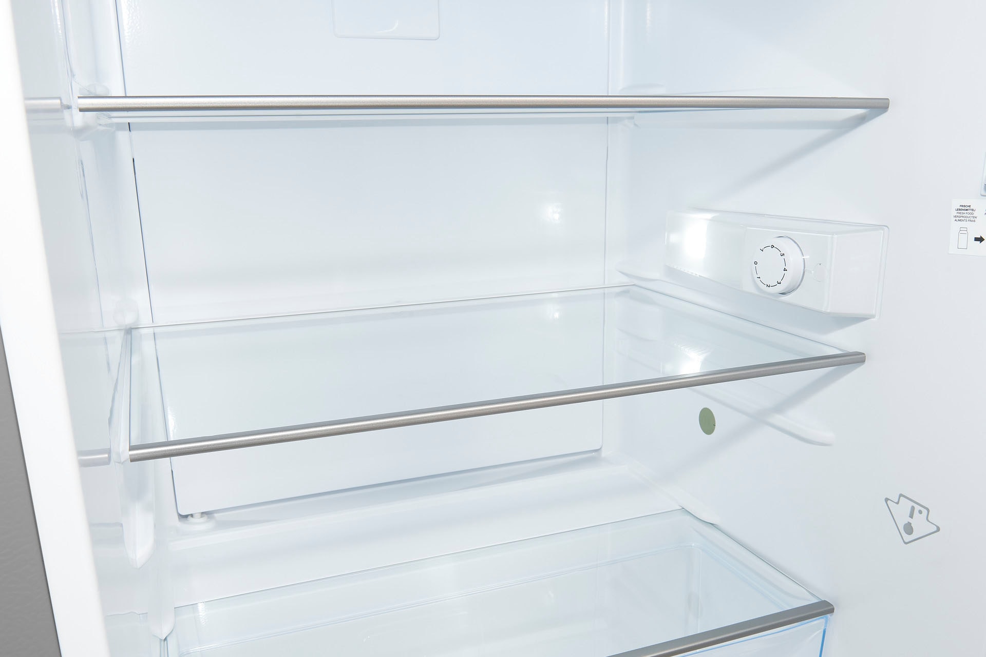 exquisit Kühlschrank »KS16-V-H-010D inoxlook«, Energieeffizienzklasse D, 133 Liter Nutzinhalt