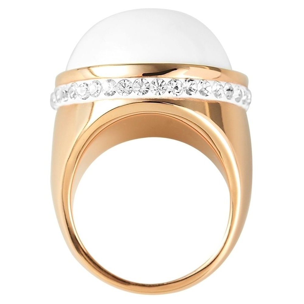 Adelia's Women Stainless Steel Finger Ring Rose Gold Size 54