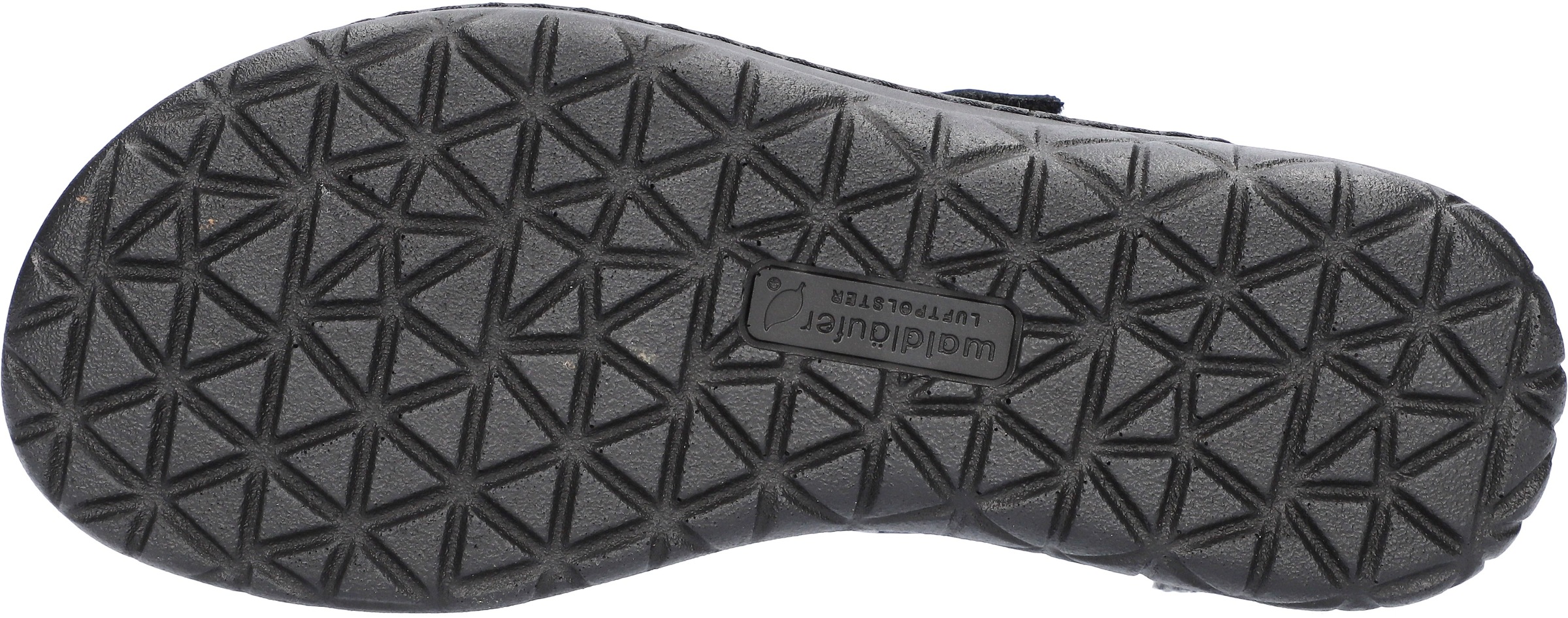 Sandale WALDLÄUFER "H-JOLINE", Damen, Gr. 3,5 (36), schwarz, Nubukleder, gemustert, Schuhe Sandale, Sommerschuh, Klettschuh, Bequemschuh in Komfortweite H (= sehr weit) 2