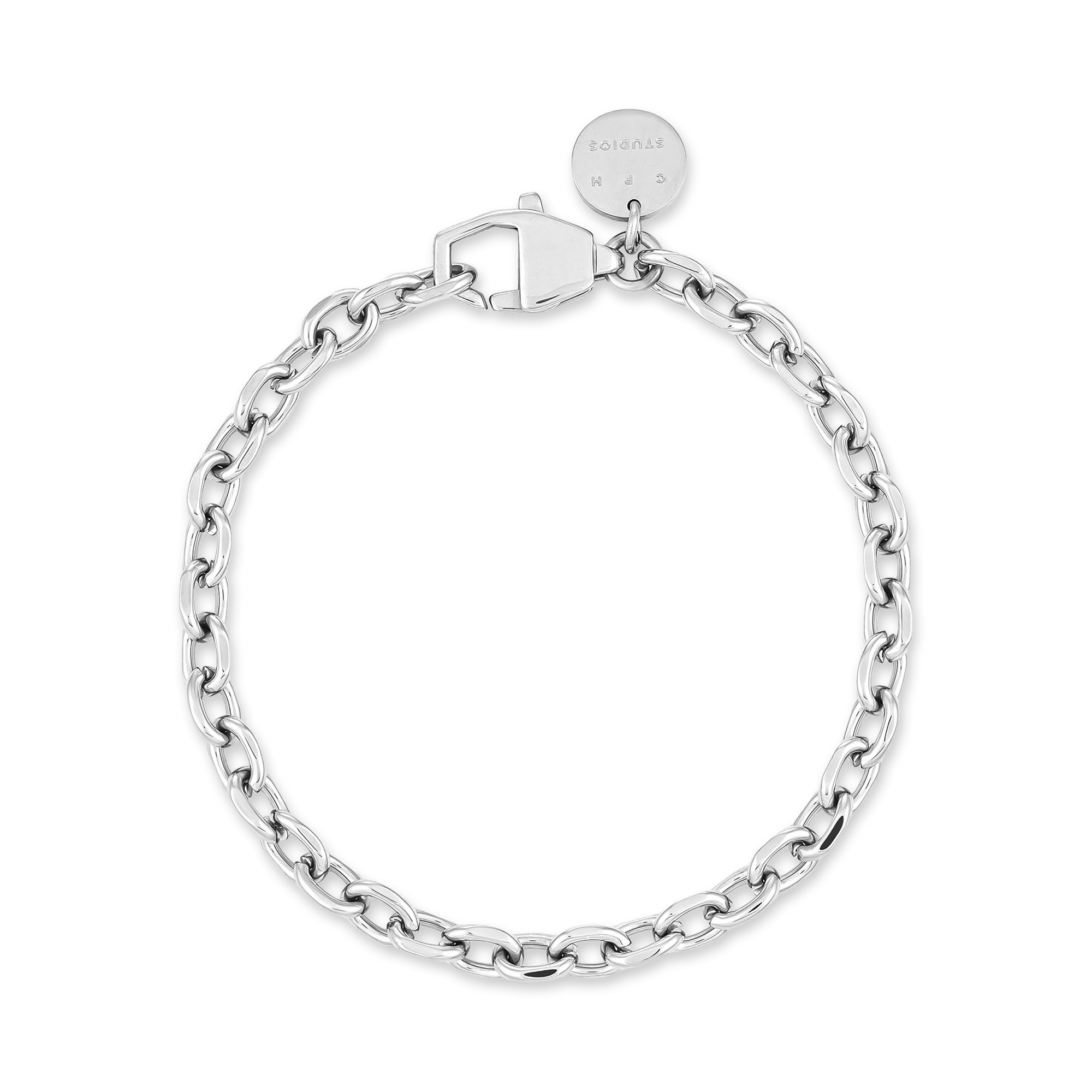 Damen Edelstahlarmband "Schmuck Geschenk Edelstahl Armkette Basic Chunky", 21cm, Edelstahledelstahlfarben, COPENHAGEN STUDIOS, Edelstahl, Armbänder