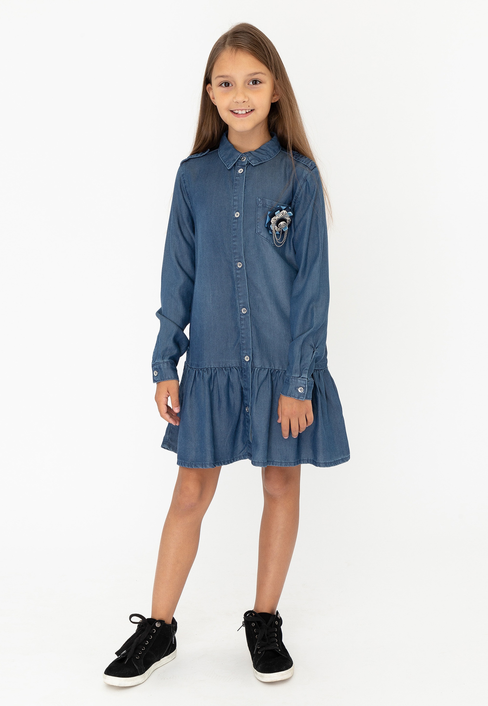 Gulliver Jerseykleid in modischer Jeansoptik