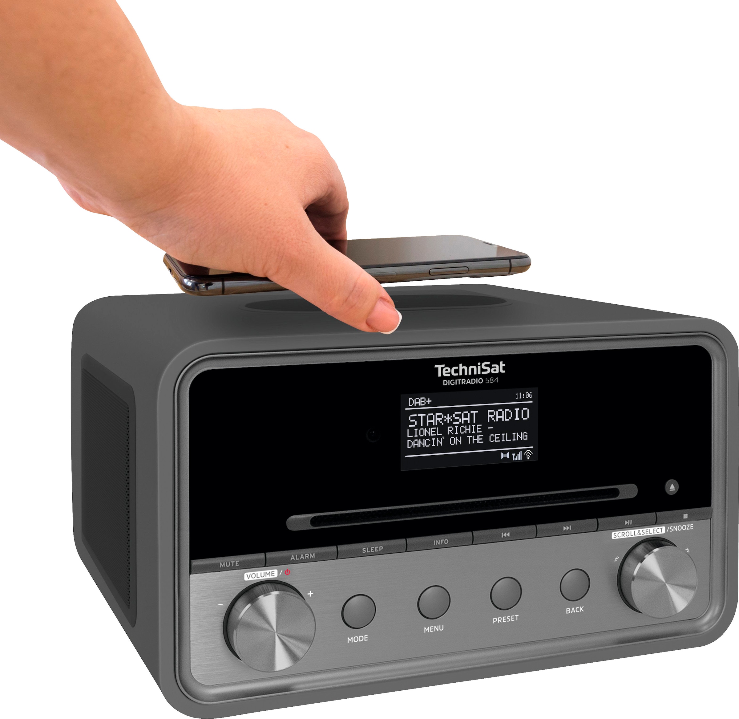 TechniSat Internet-Radio »DIGITRADIO 584 Stereoanlage«, Wireless mit Charging, Alexa-Sprachsteuerung (Bluetooth-WLAN CD, Digitalradio Bluetooth, BAUR | RDS-Internetradio), (DAB+)-UKW Farbdisplay