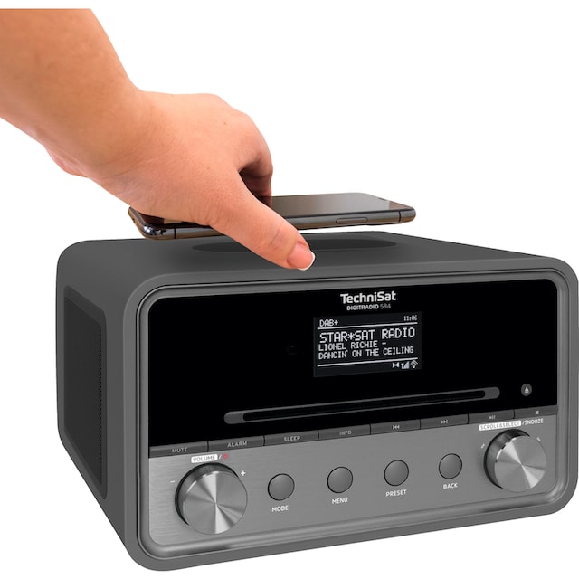 TechniSat Internet-Radio »DIGITRADIO 584 Stereoanlage«, (Bluetooth-WLAN  Digitalradio (DAB+)-UKW mit RDS-Internetradio), CD, Bluetooth, Farbdisplay,  Wireless Charging, Alexa-Sprachsteuerung | BAUR