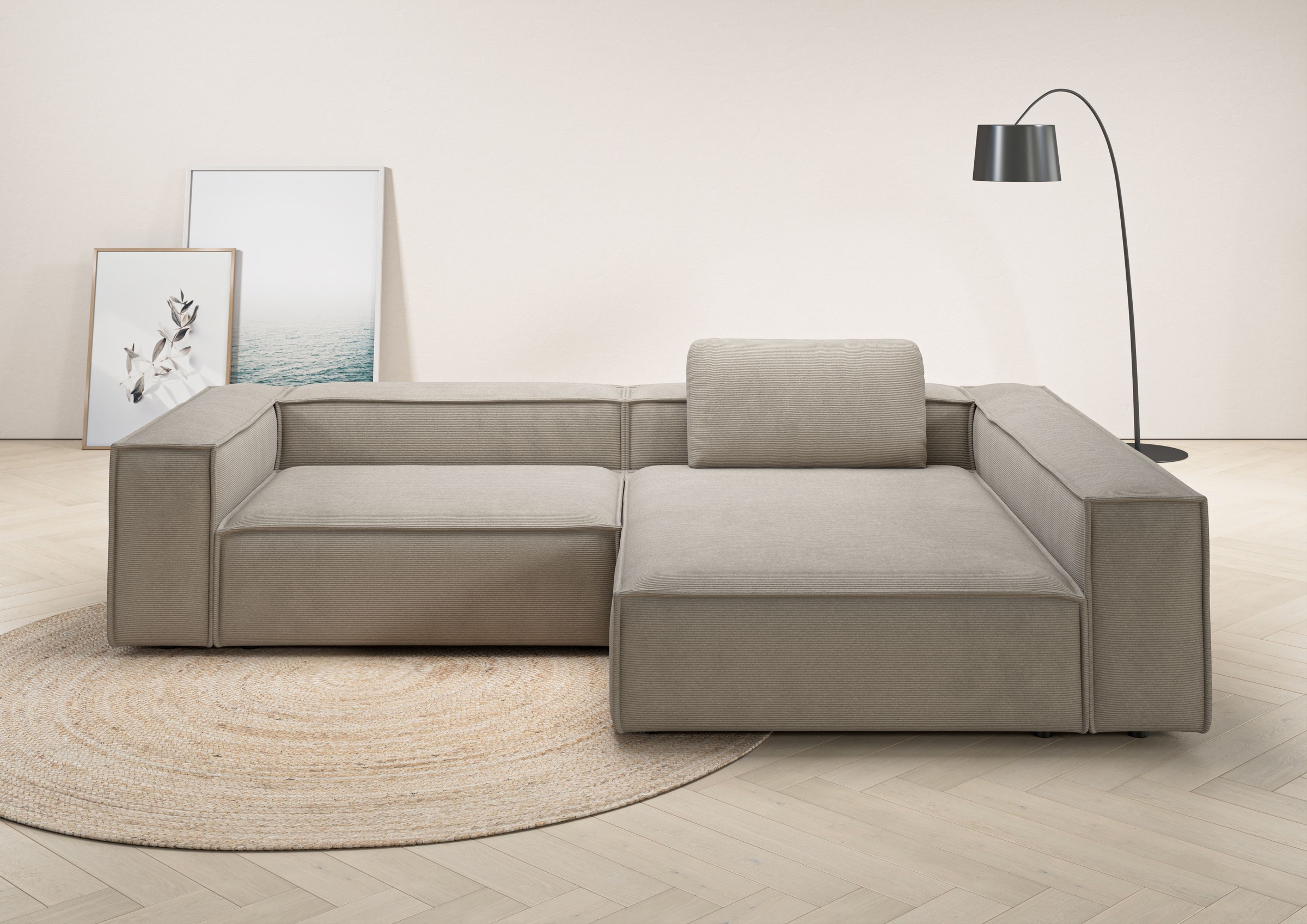 Places of Style Ecksofa "Watertown, moderne XXL L-Form, 306 cm breit", Komf günstig online kaufen
