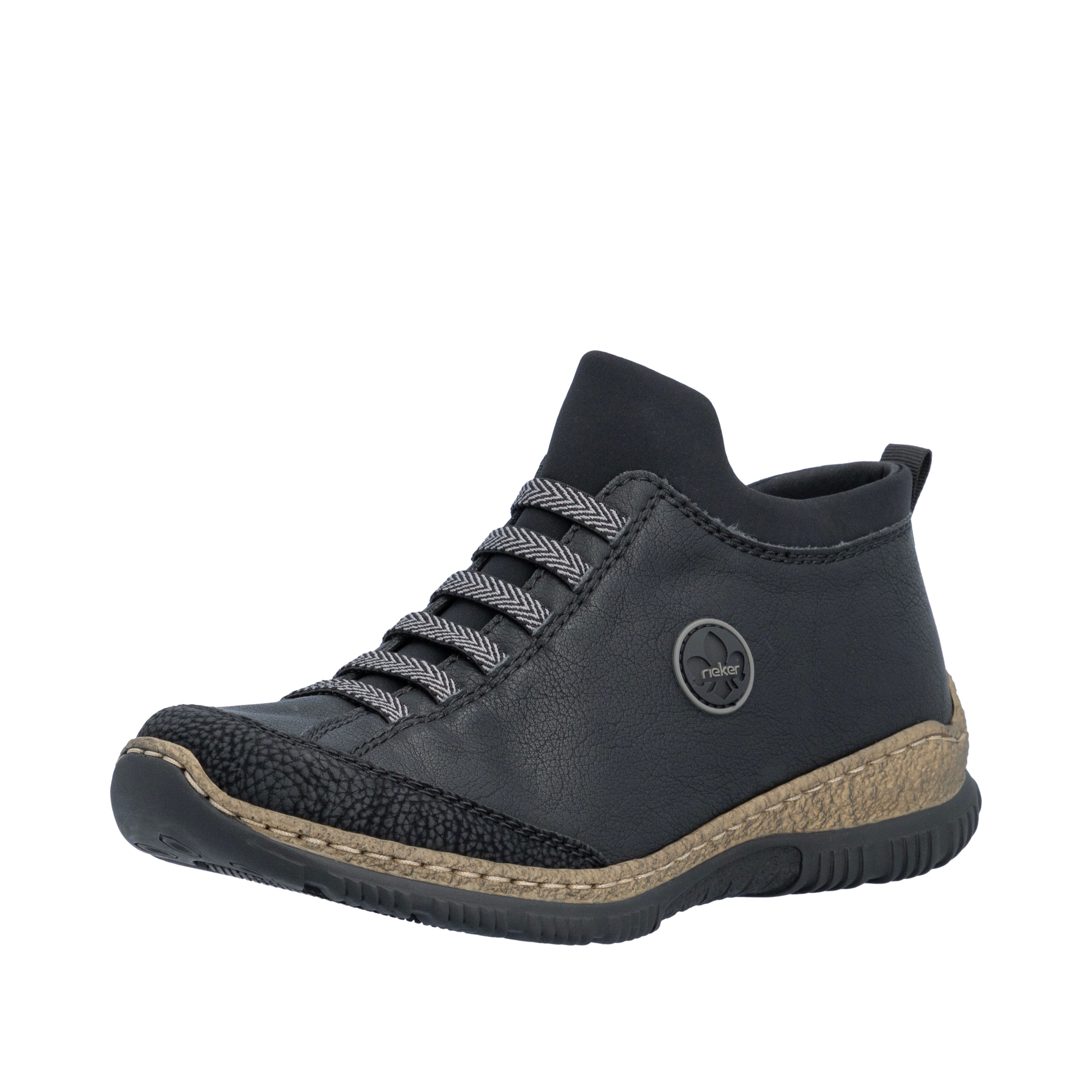 Rieker Slip-On Sneaker Schlupfschuh, Halbschuh, Casual-Sneaker mit MemoSoft-Innensohle