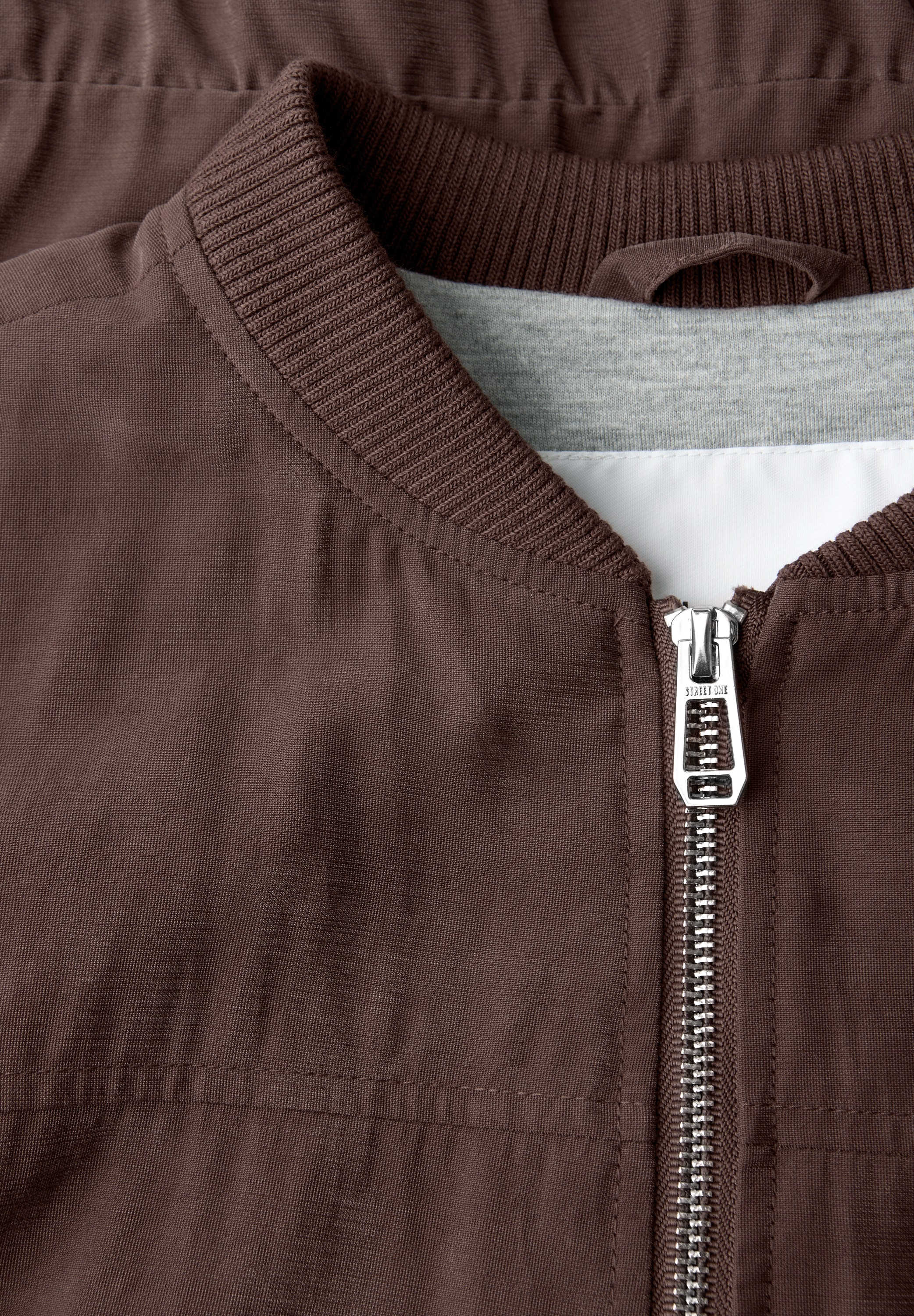 STREET ONE Blouson ohne Kapuze mit Rundhalsausschnitt