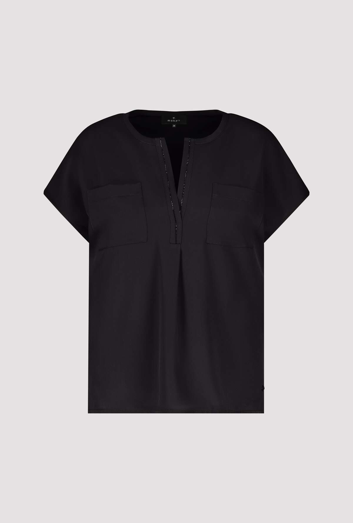 Monari Schlupfbluse Regular fit mit Schmuckdetails