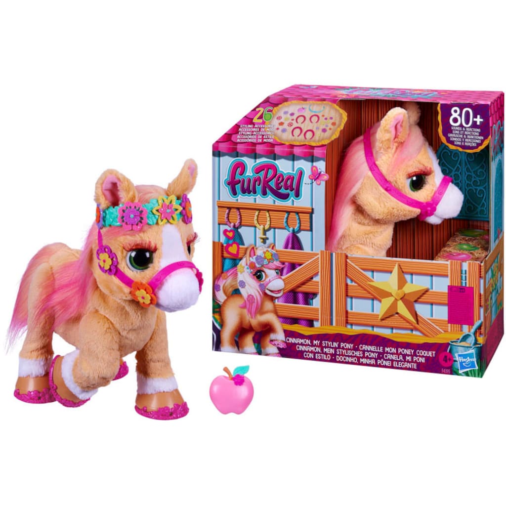 Hasbro Kuscheltier »furReal, Cinnamon, Mein stylisches Pony«