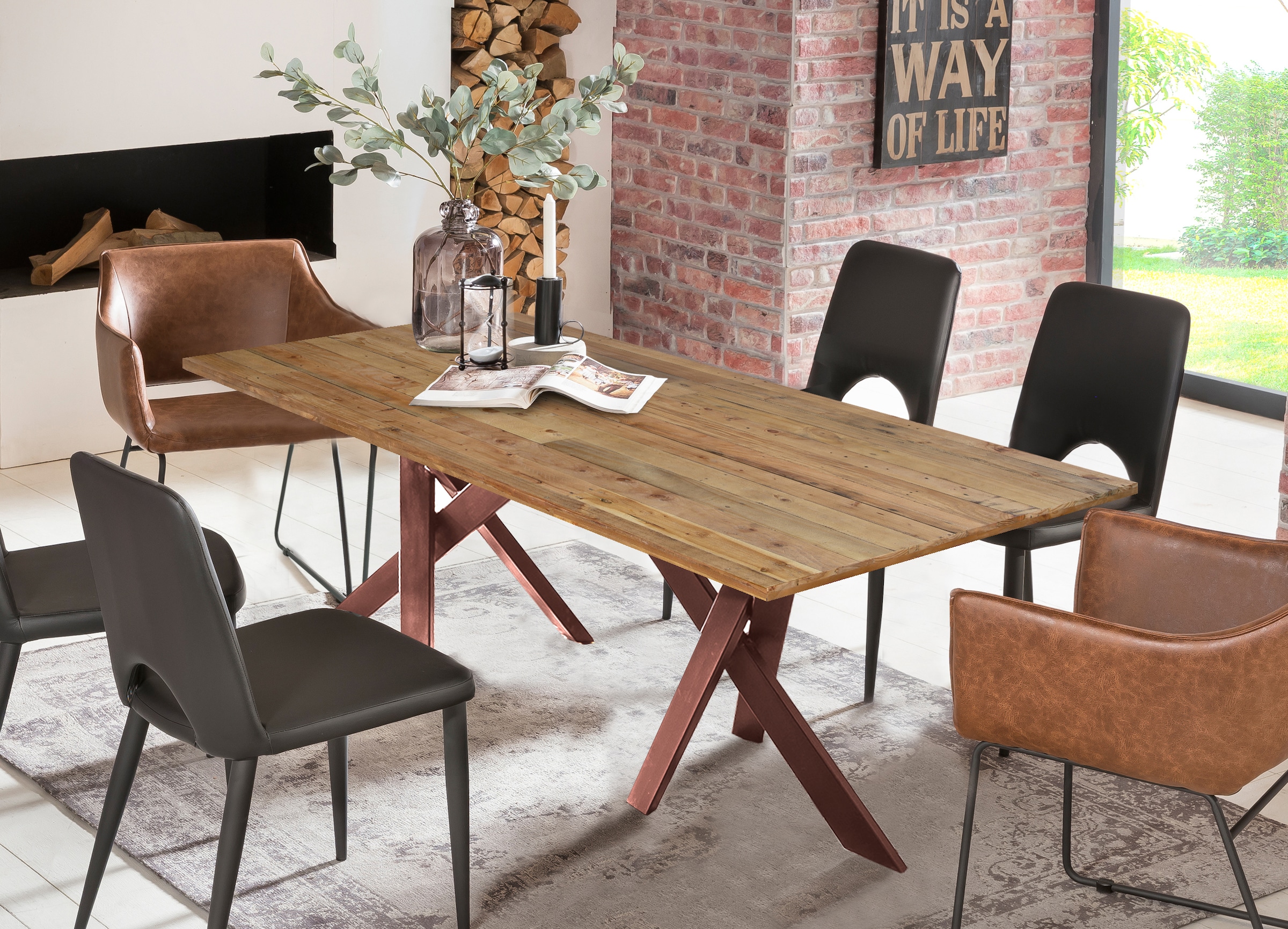 SIT Tischbein, (1 St.), extravagante Formen